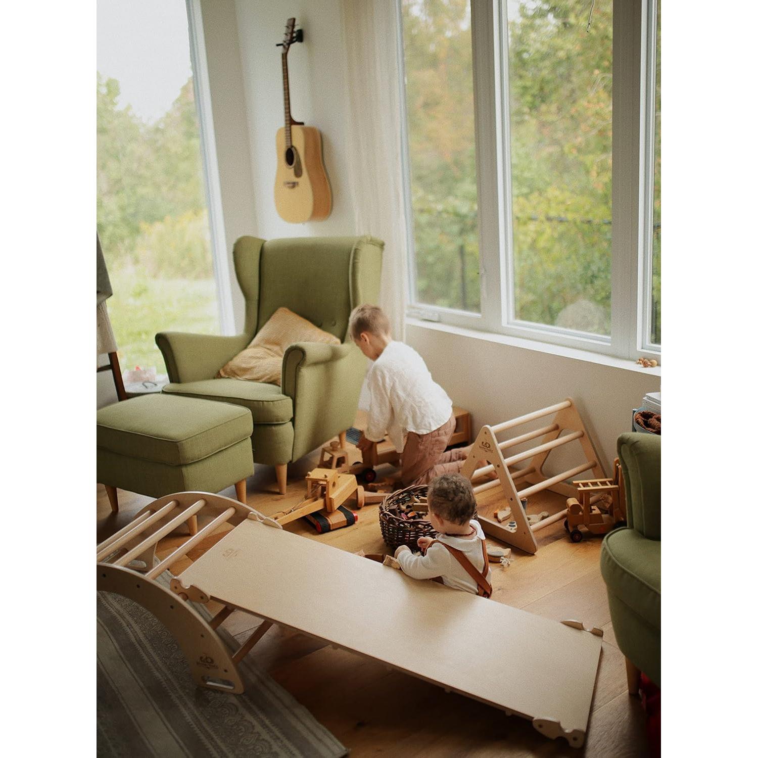 Sistema de Gimnasio Picler Kinderfeets Rampa y Tobogán 110x43cm