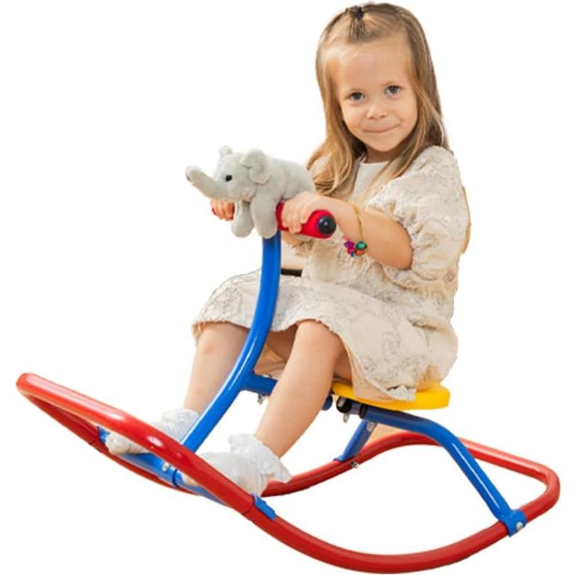 Caballo Balancín PLATPORTS para Niños - Juguete Seguro Rojo