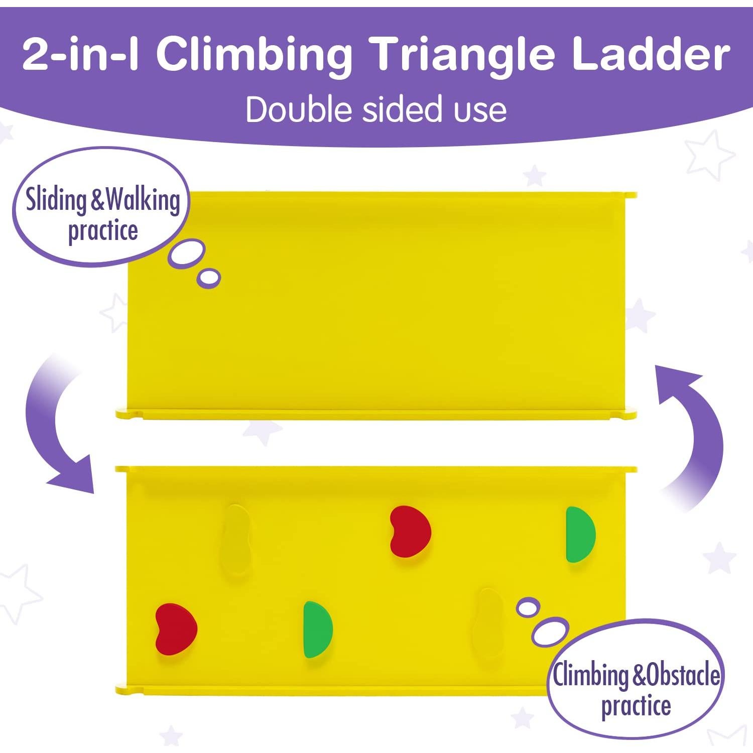Escalador Triangular Wonline 3 en 1 de Madera para Niños
