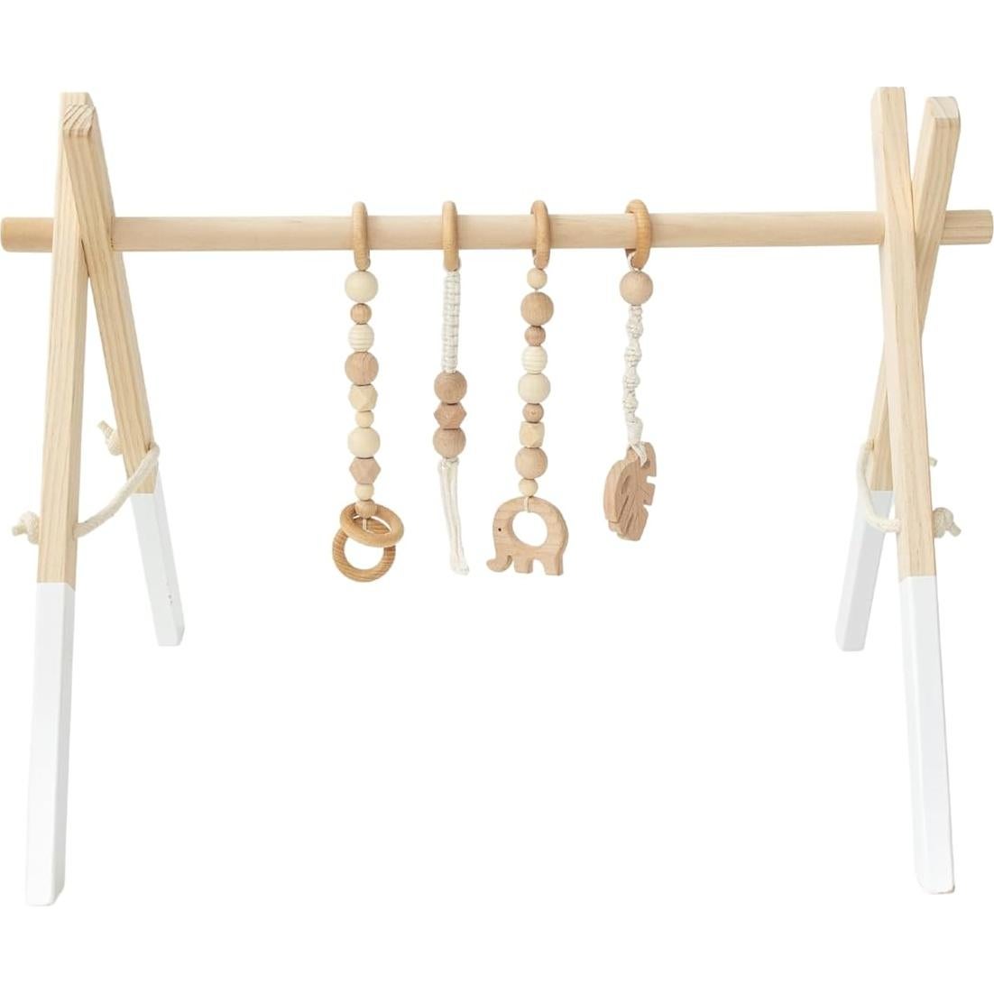 Gimnasio de Juego Poppyseed Play Madera Natural 62x14cm