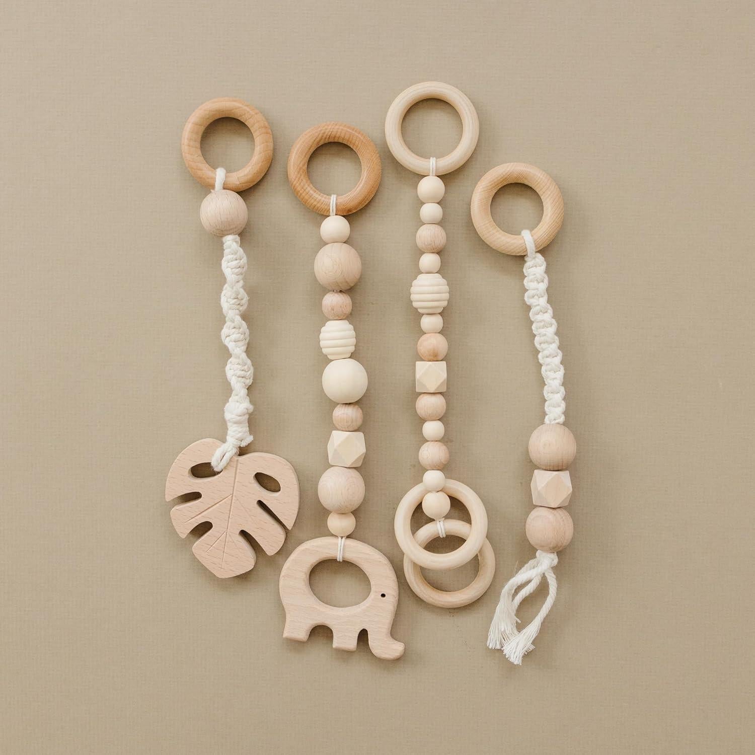 Gimnasio de Juego Poppyseed Play Madera Natural 62x14cm