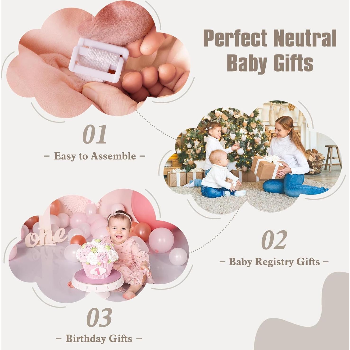 Gimnasio para Bebés 5 en 1 Foryoomi Rosa con 6 Juguetes