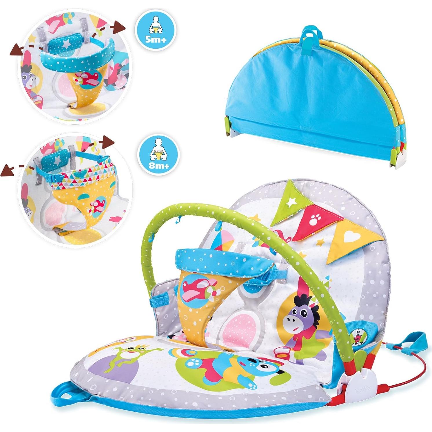 Gimnasio para Bebés 3 en 1 Yookidoo Acostado a Sentado