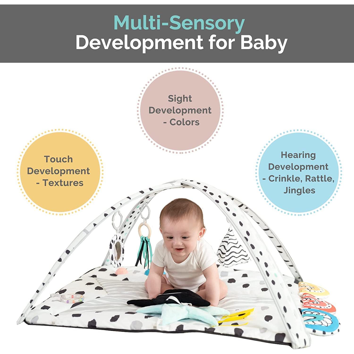 Alfombra de Juego LADIDA Arcoíris 81x81 cm para Bebés