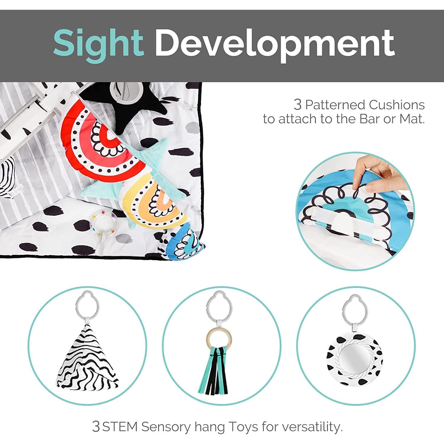 Alfombra de Juego LADIDA Arcoíris 81x81 cm para Bebés