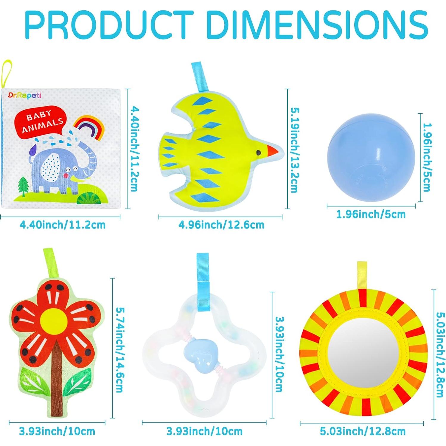 Alfombra de Juego para Bebés Dr.Rapeti 81x81 cm con Pelotas