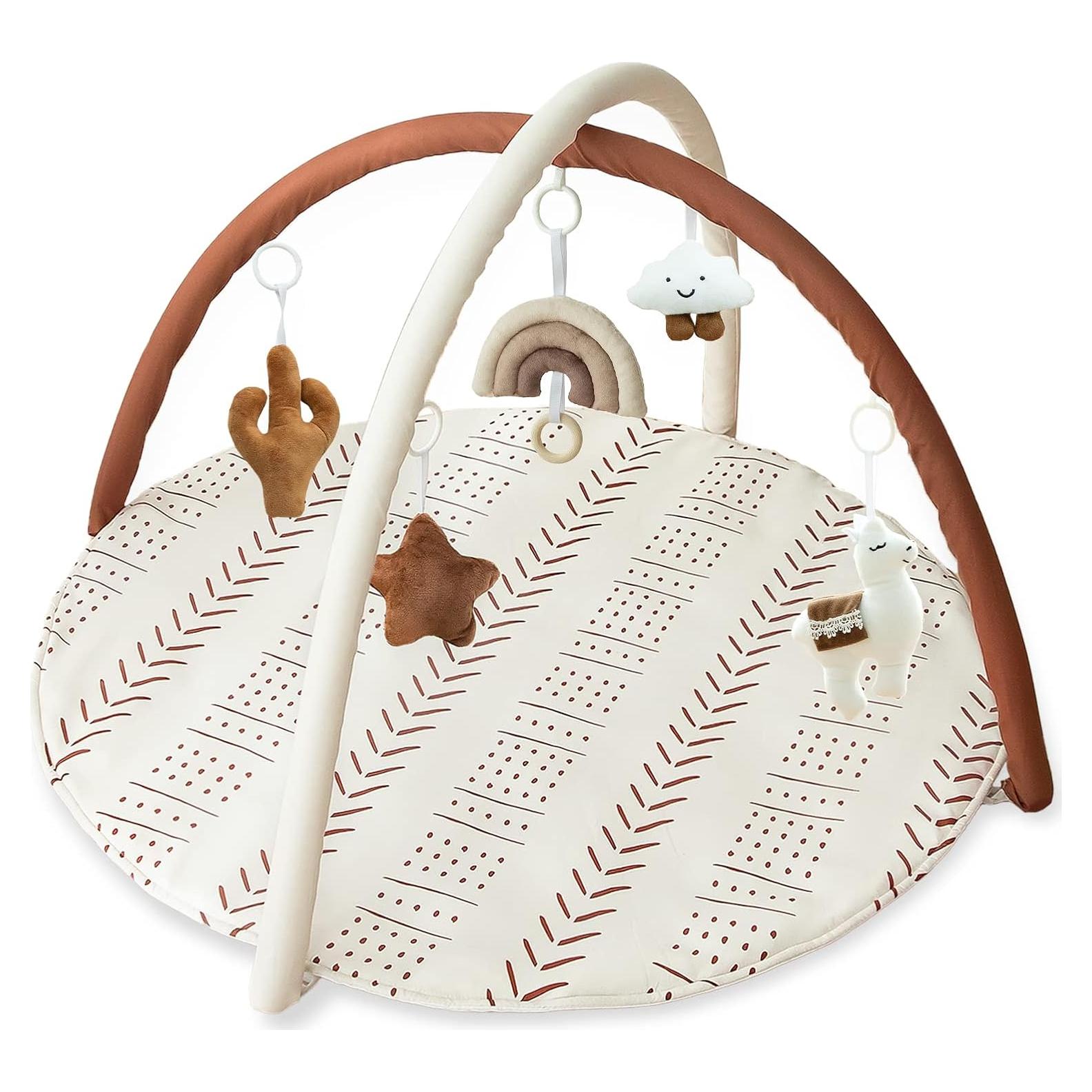 Gimnasio de Actividades para Bebés Razee con Alfombra y 5 Juguetes