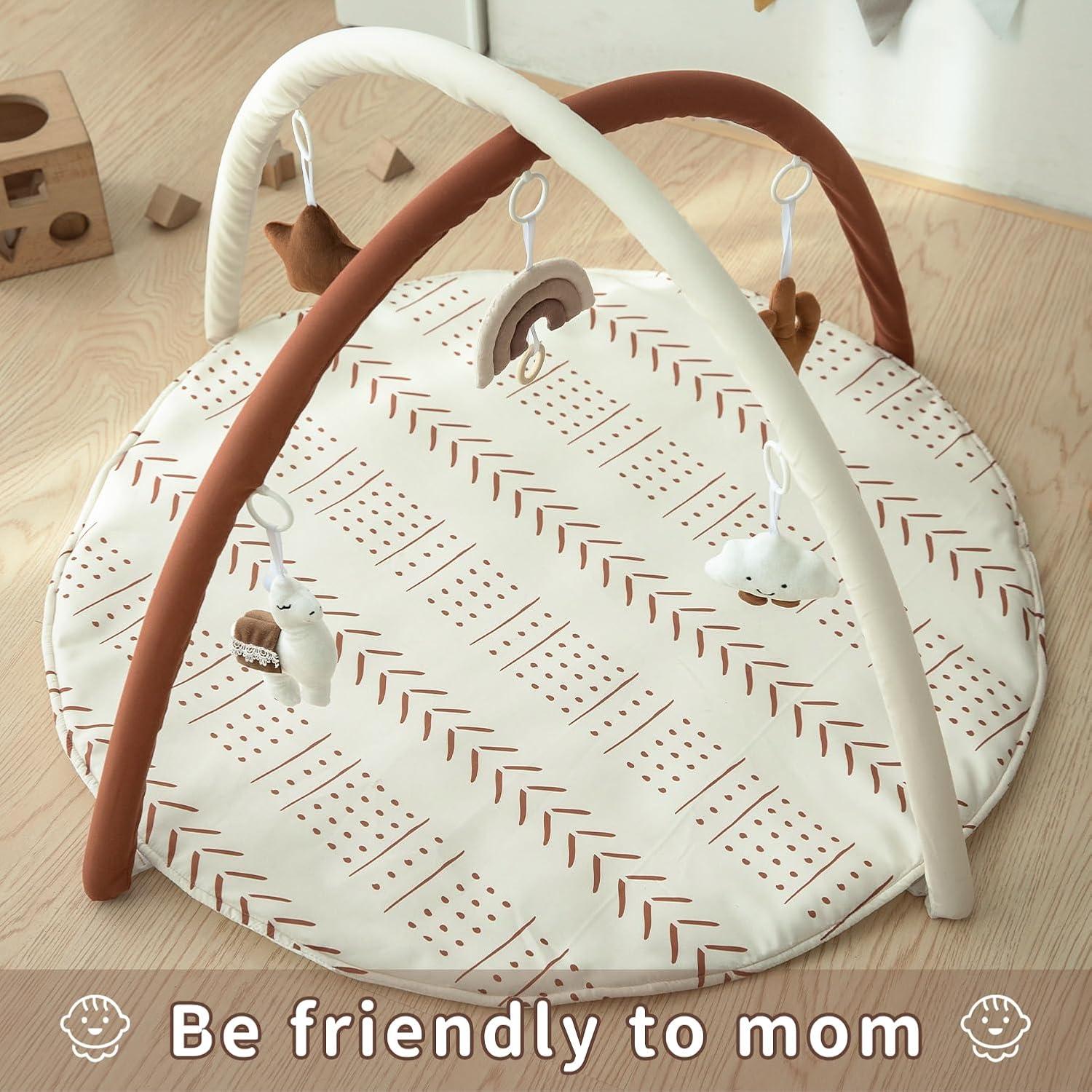 Gimnasio de Actividades para Bebés Razee con Alfombra y 5 Juguetes