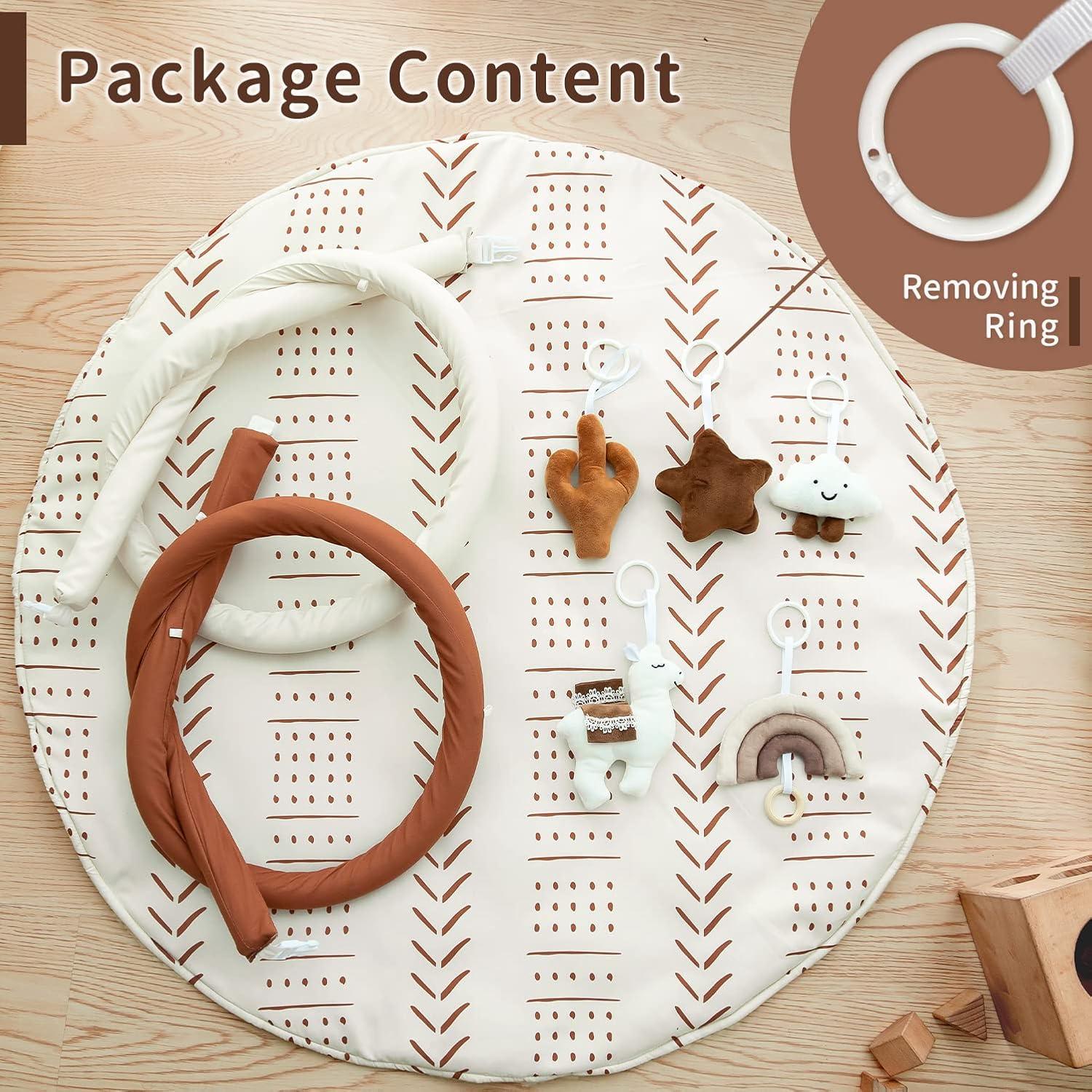 Gimnasio de Actividades para Bebés Razee con Alfombra y 5 Juguetes