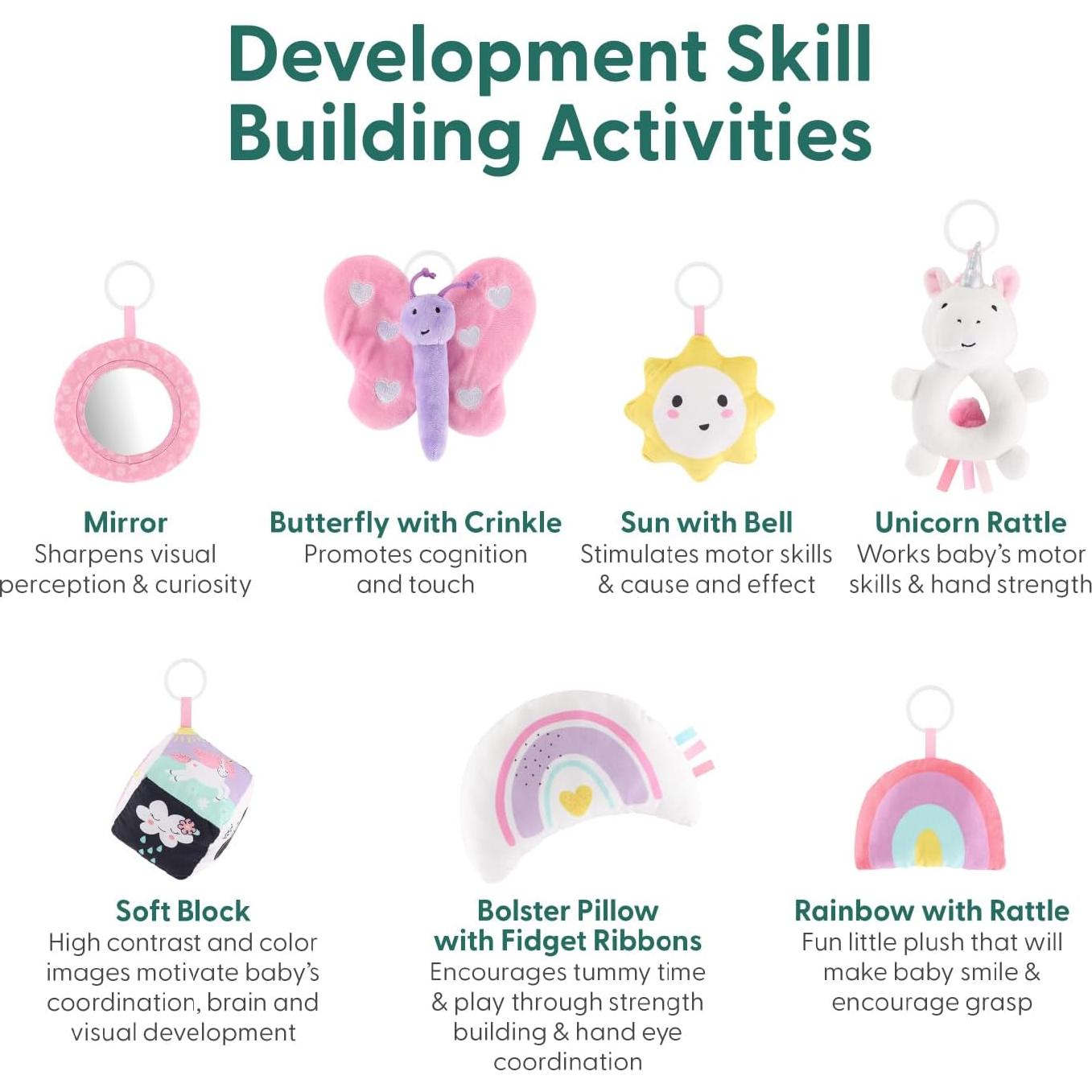 Gimnasio de Actividades Peanutshell Arcoíris 7-en-1 Bebés