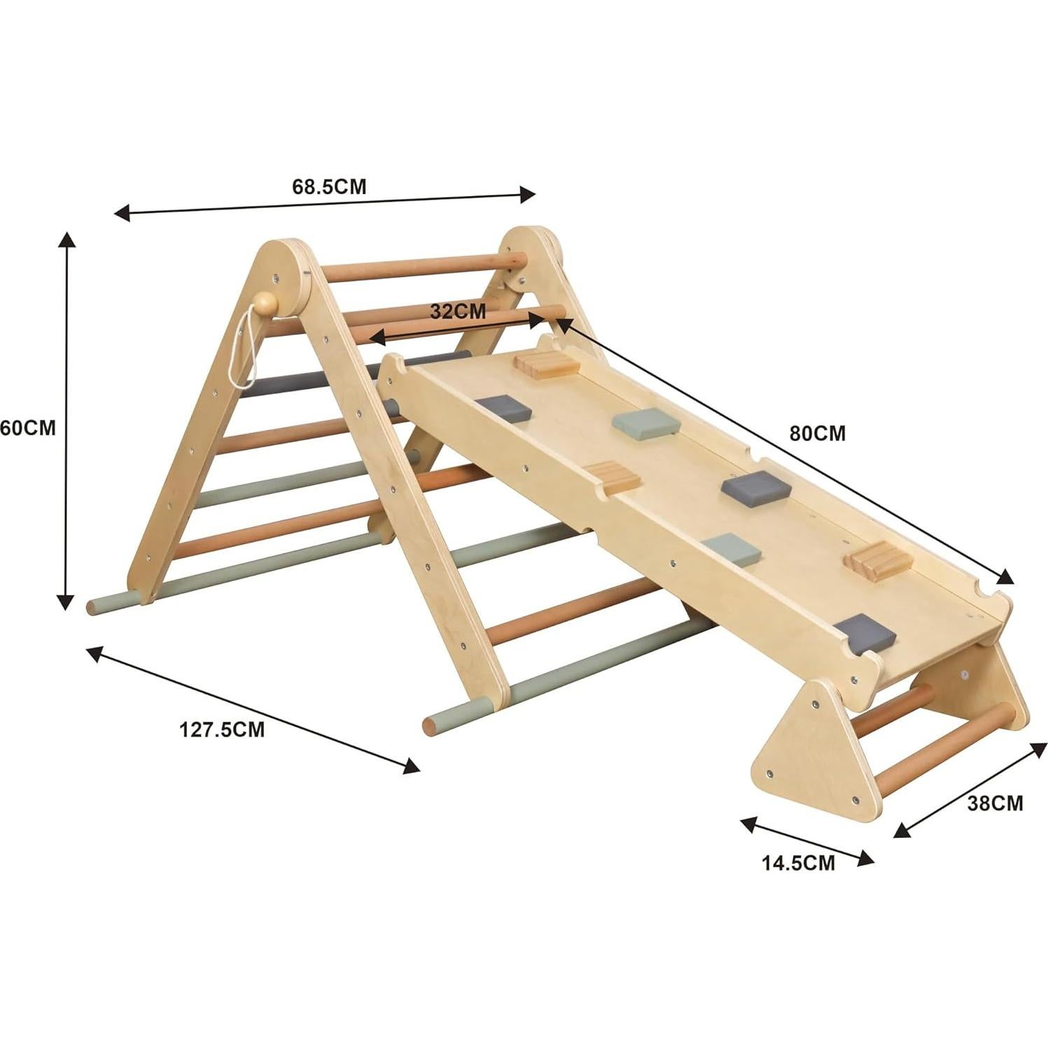 Juego de Escalada Plegable Touch Us para Niños 1-3 Años