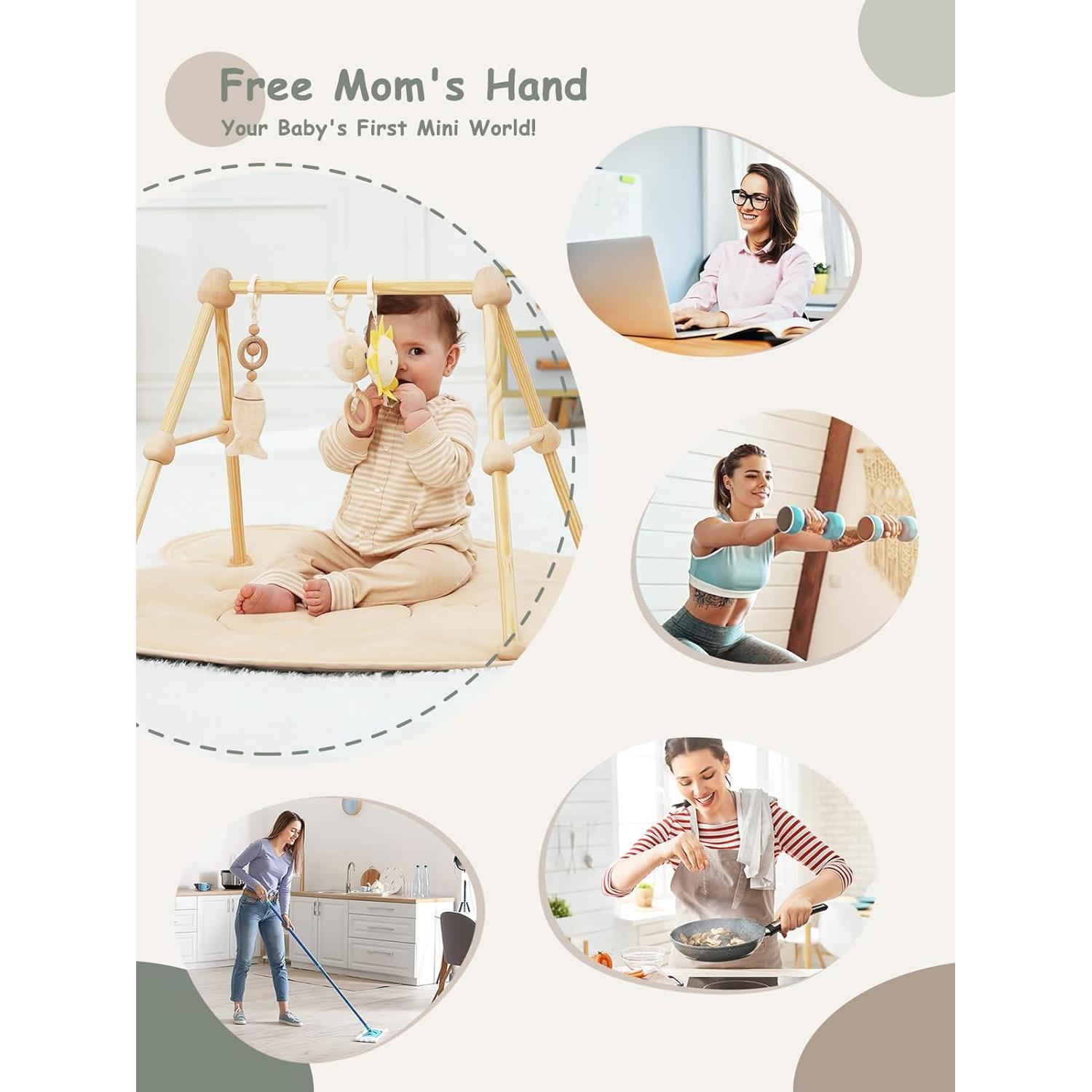 Gimnasio de Juego de Madera 4 en 1 Dongguanshi 1.42kg