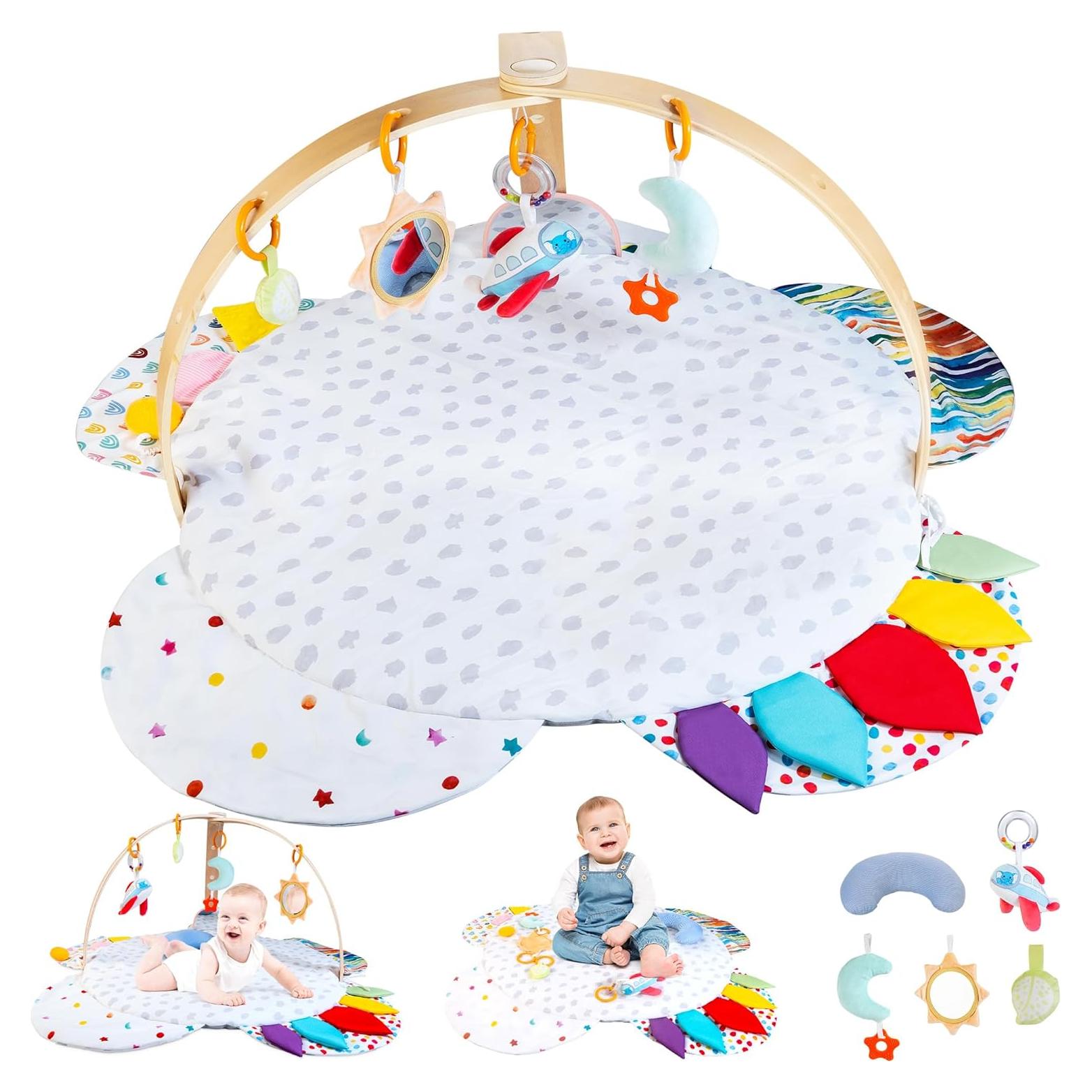 Gimnasio de Juego para Bebés con Alfombra Lavable - 2.58 kg