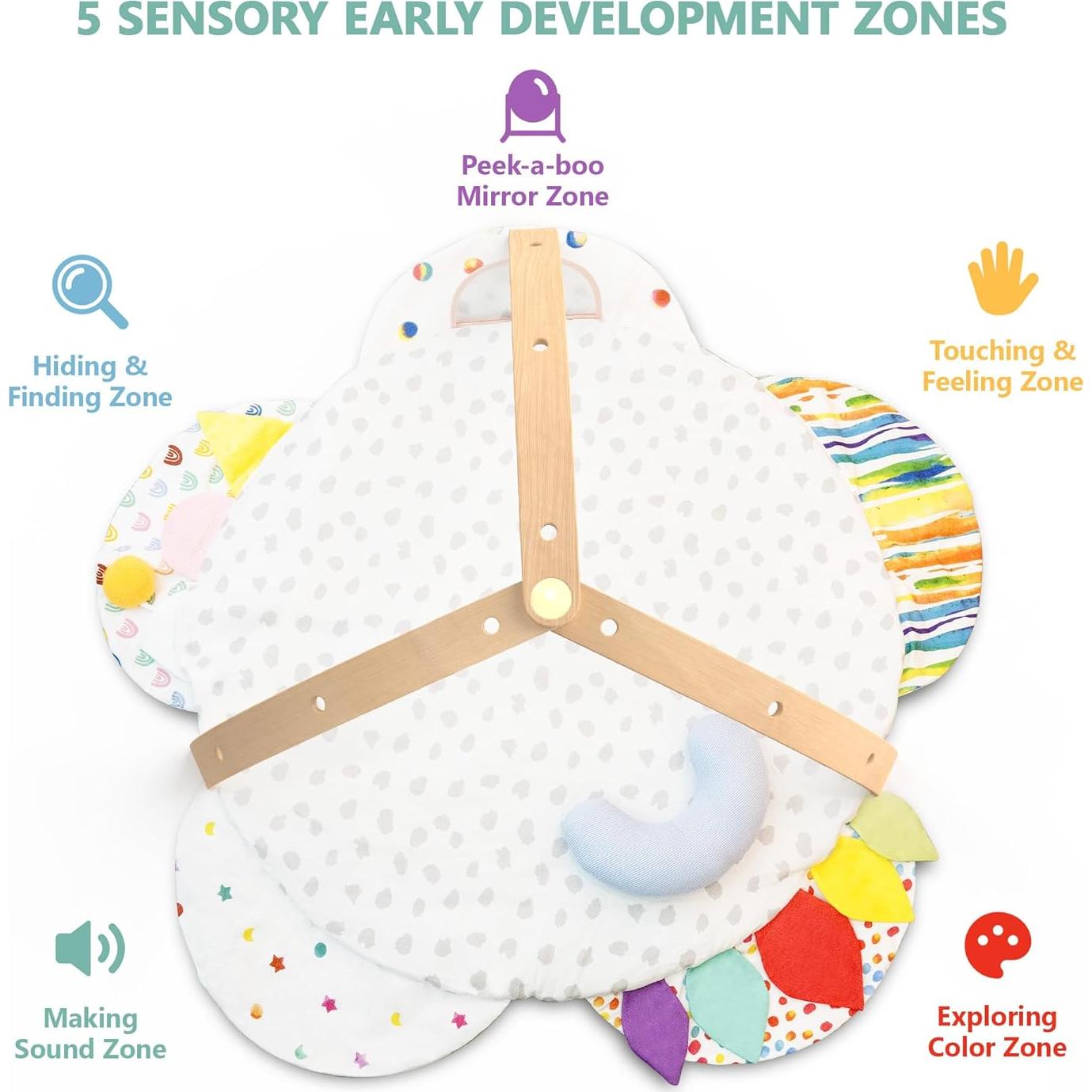 Gimnasio de Juego para Bebés con Alfombra Lavable - 2.58 kg