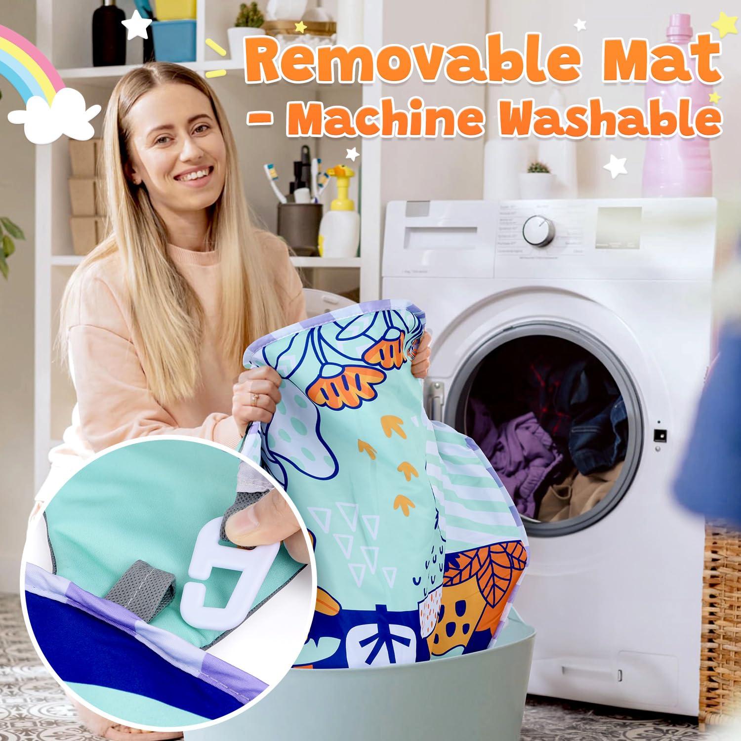 Alfombra de Juego para Bebés PLAY 4-en-1 - Dinosaurios, Lavable