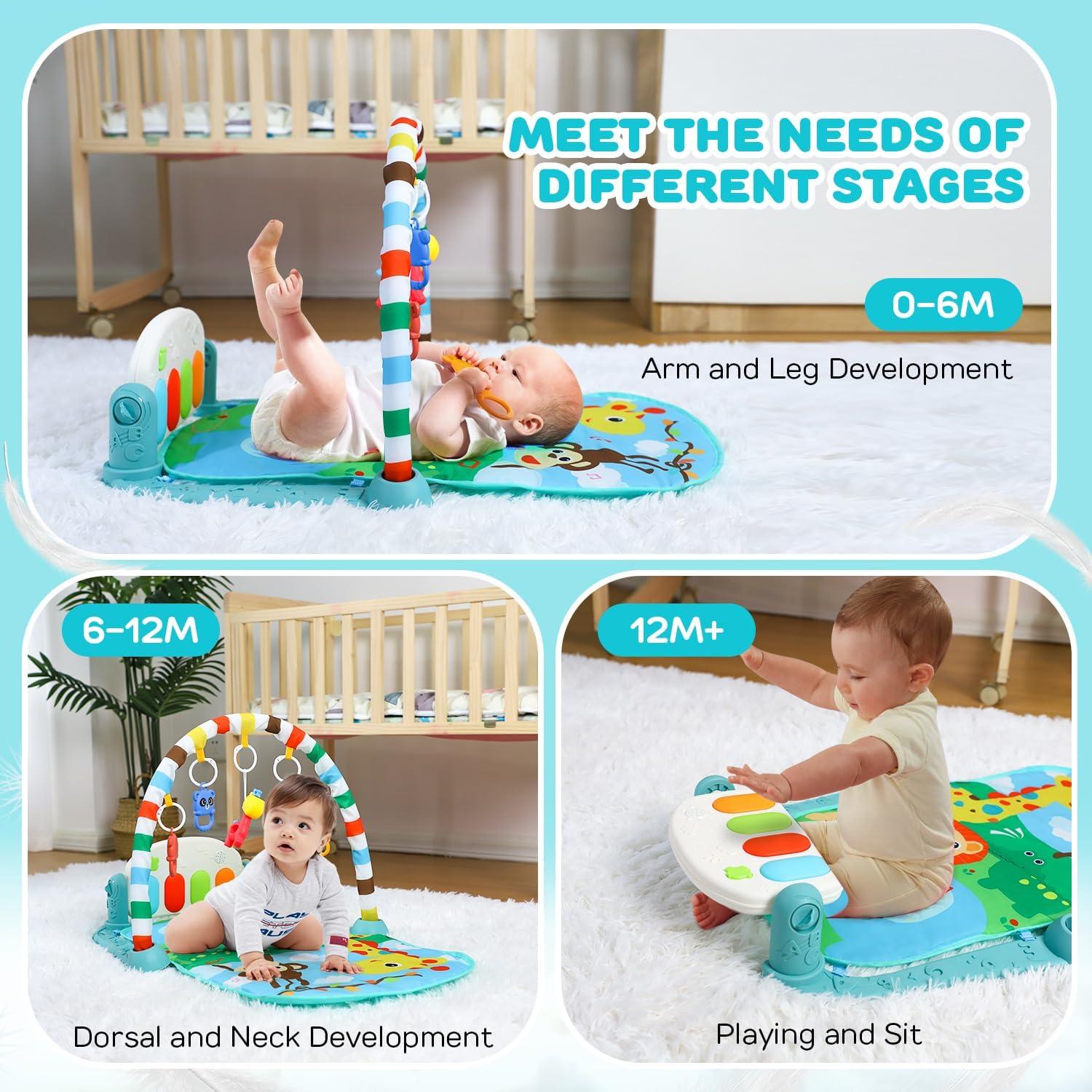 Alfombra de Juego Interactiva TOY Life para Bebés 0-12 Meses