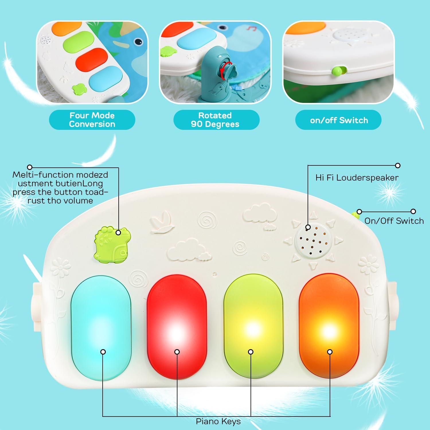 Alfombra de Juego Interactiva TOY Life para Bebés 0-12 Meses