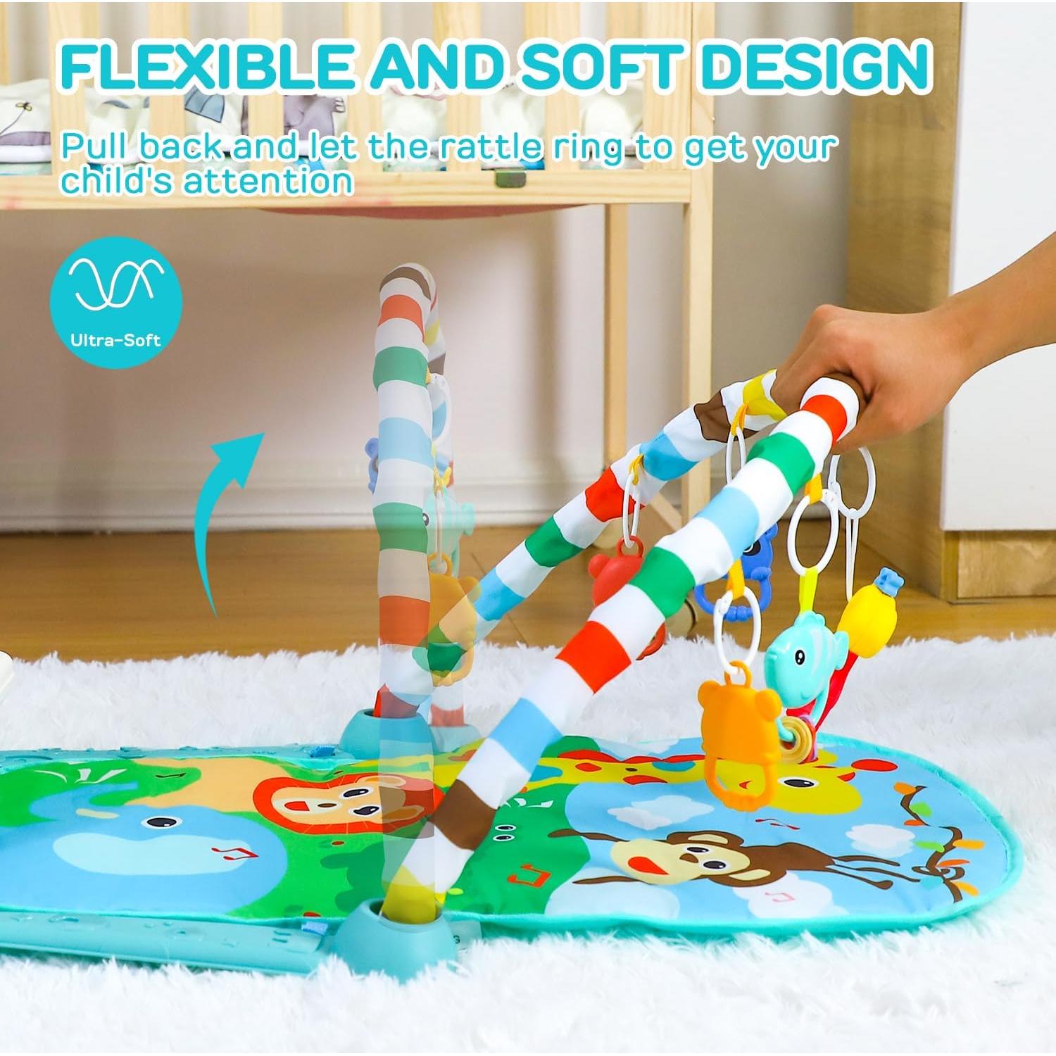 Alfombra de Juego Interactiva TOY Life para Bebés 0-12 Meses
