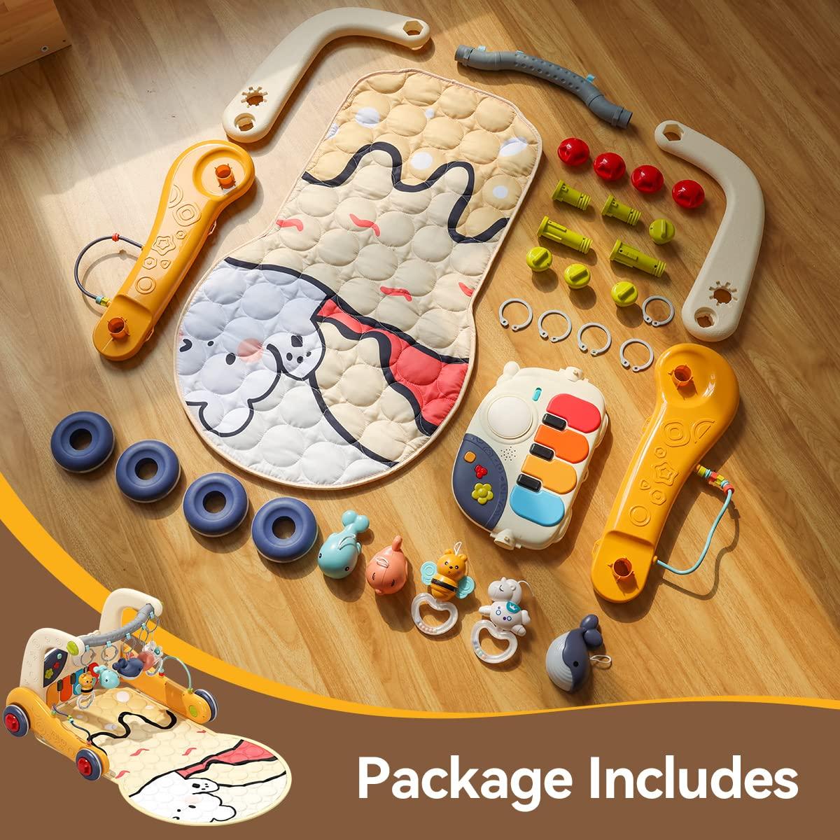 Gimnasio de Juego 4 en 1 para Bebés con Piano Musical