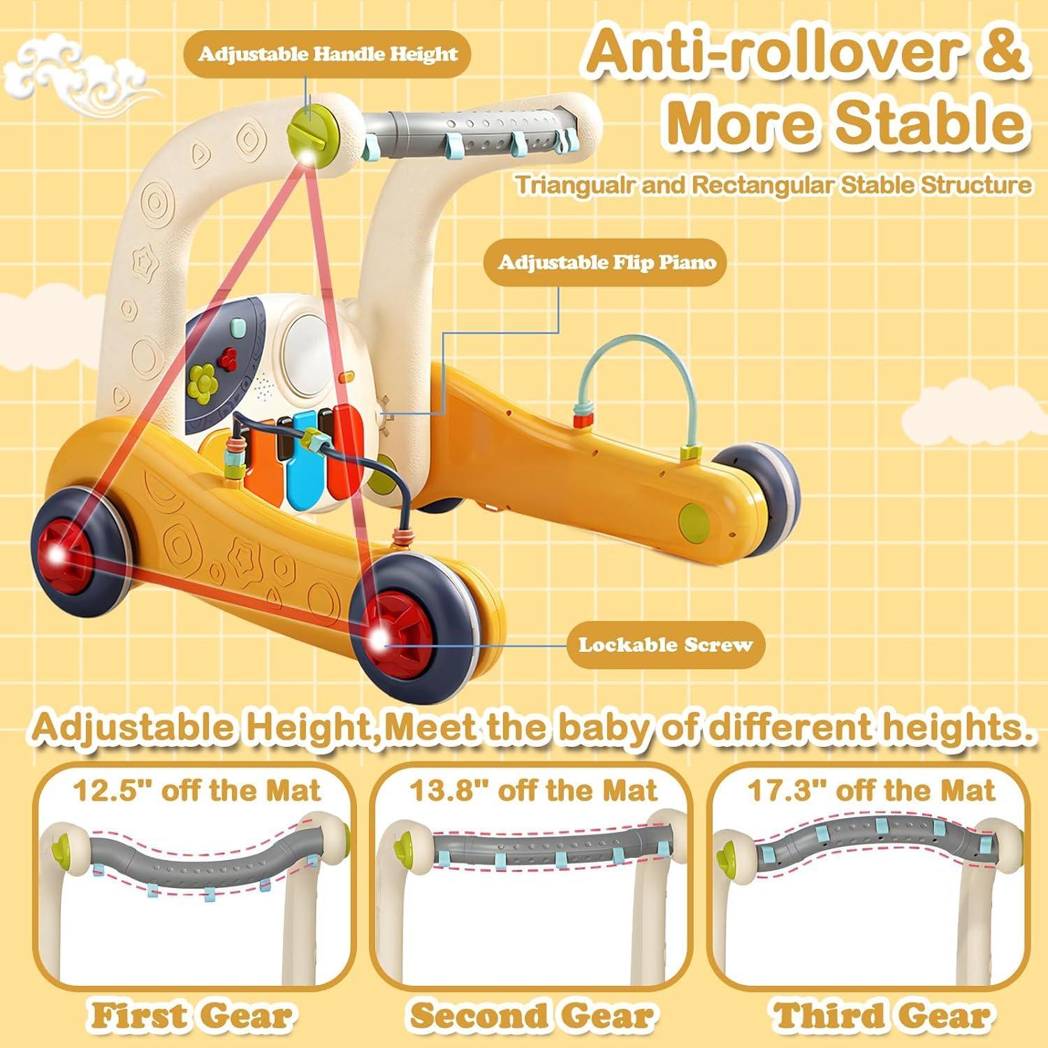 Gimnasio de Actividad para Bebés Wetoylst 3 en 1 con Piano