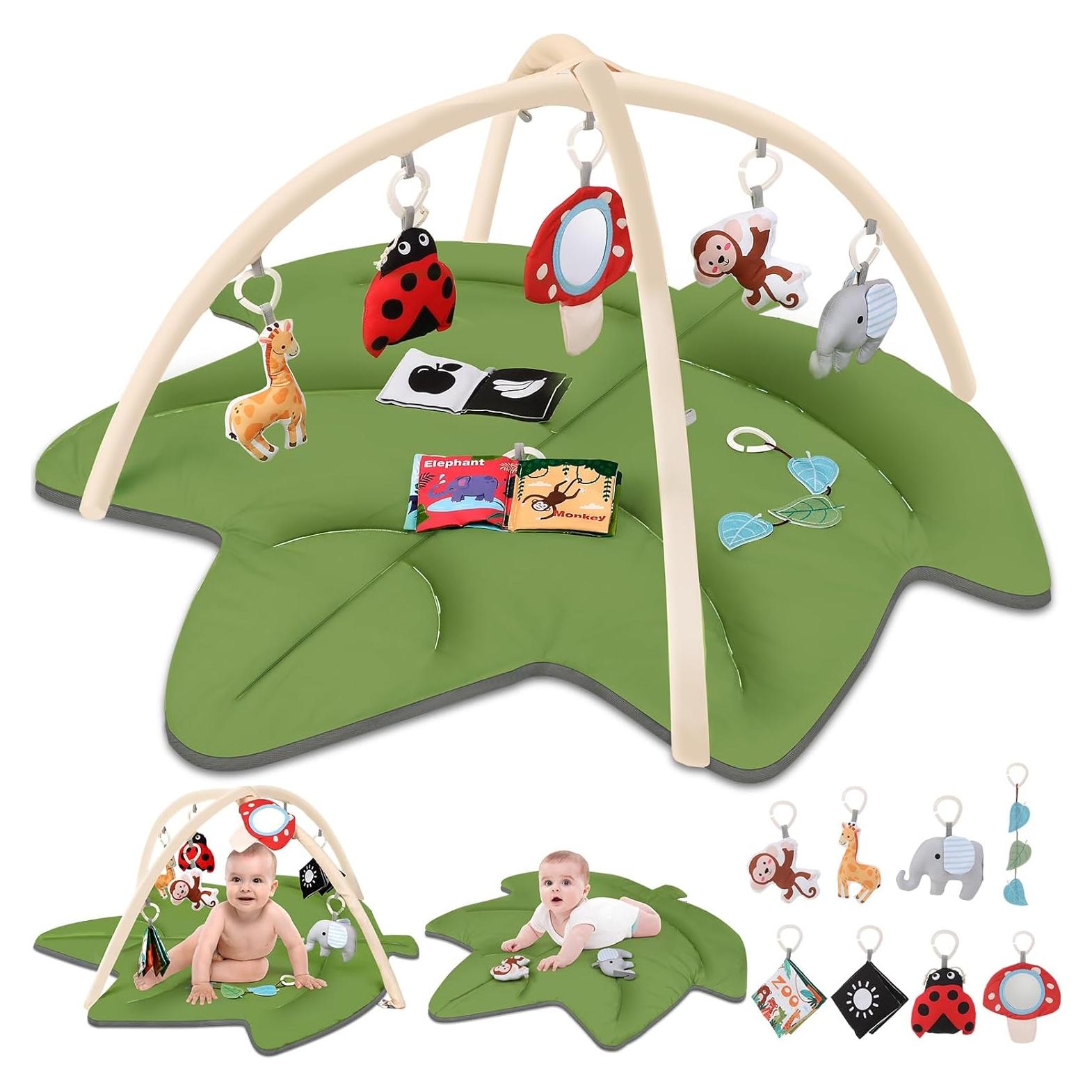 Gimnasio de Juego para Bebés Lilian&Gema - Alfombra de Actividad 111x112cm