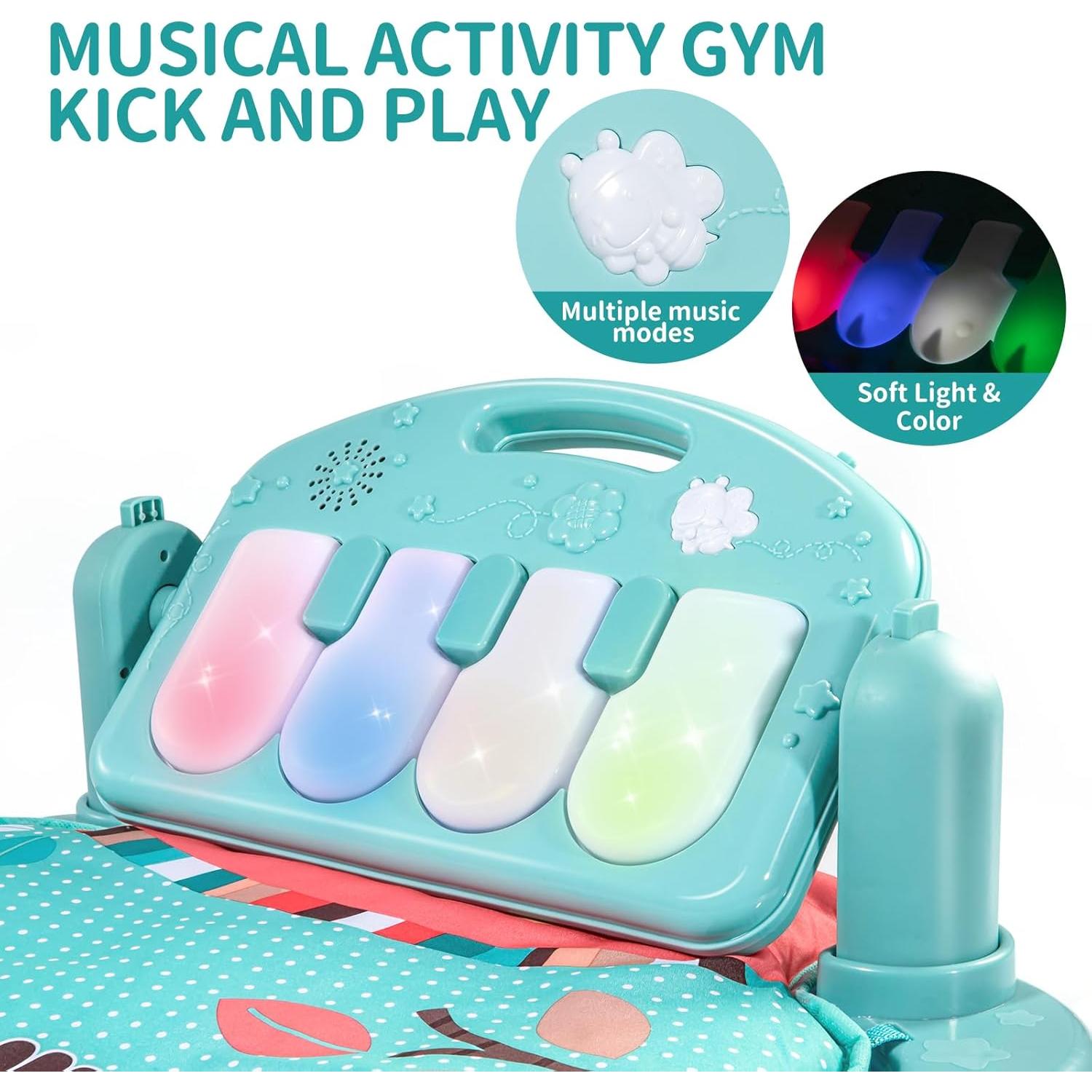 Gimnasio de Actividades para Bebés TEMI - Alfombra Musical 90x60cm