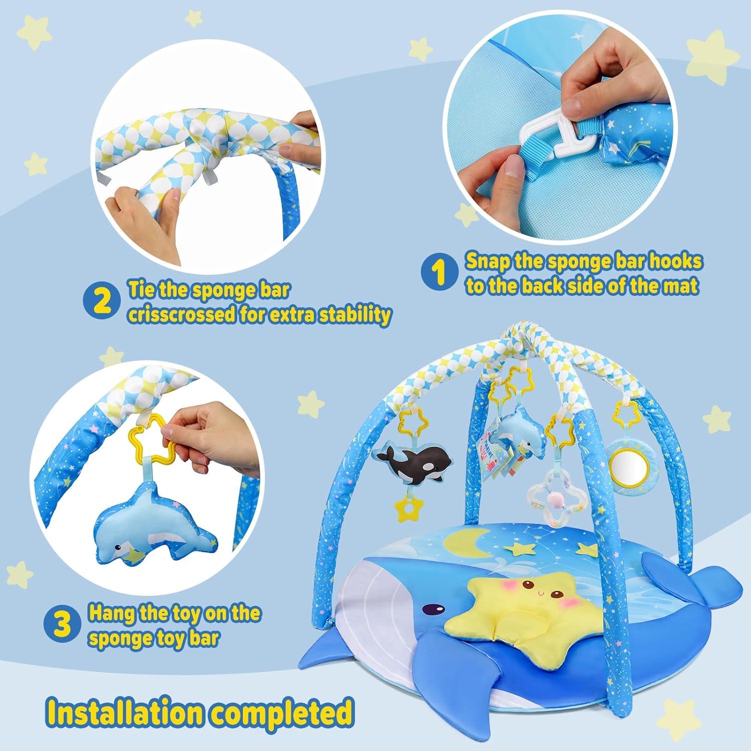 Alfombra de Juego Dr.Rapeti 79x79cm para Bebés 7 en 1