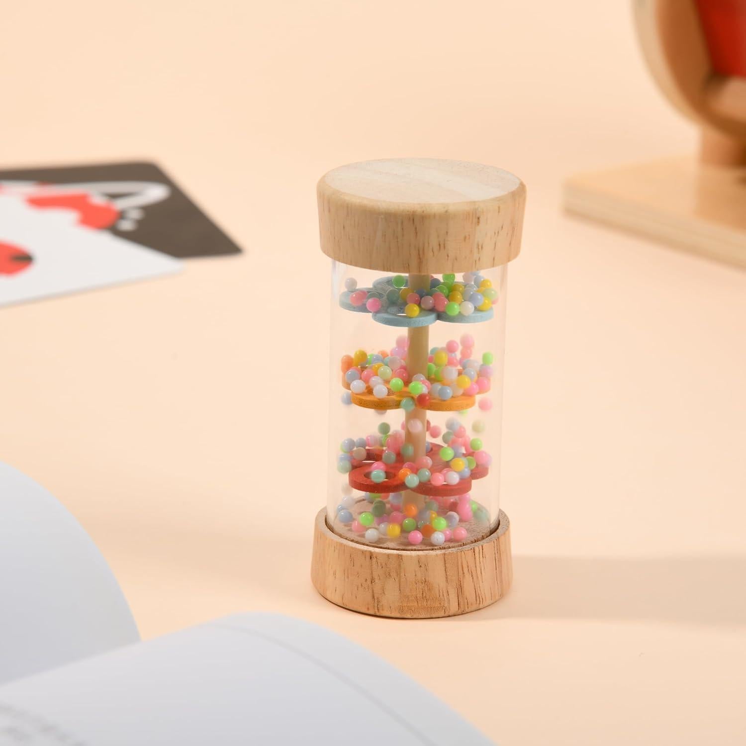 Toyssa Juguetes Educativos de Madera 6 en 1 para Bebés 0-6 Meses