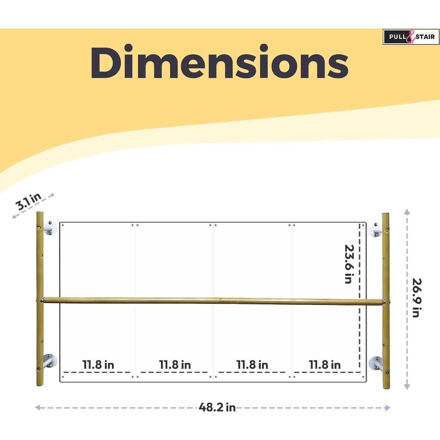 Juego de Espejo de Coordinación Montessori Pull and Stair 1.22m