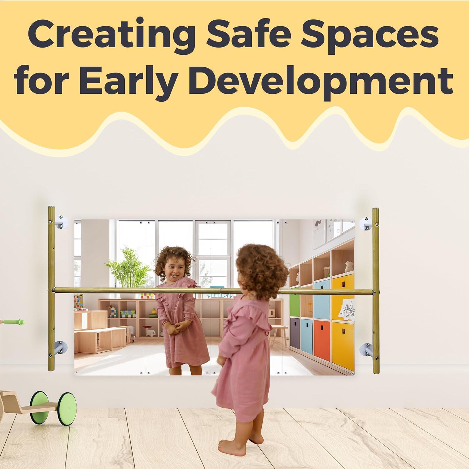 Juego de Espejo de Coordinación Montessori Pull and Stair 1.22m