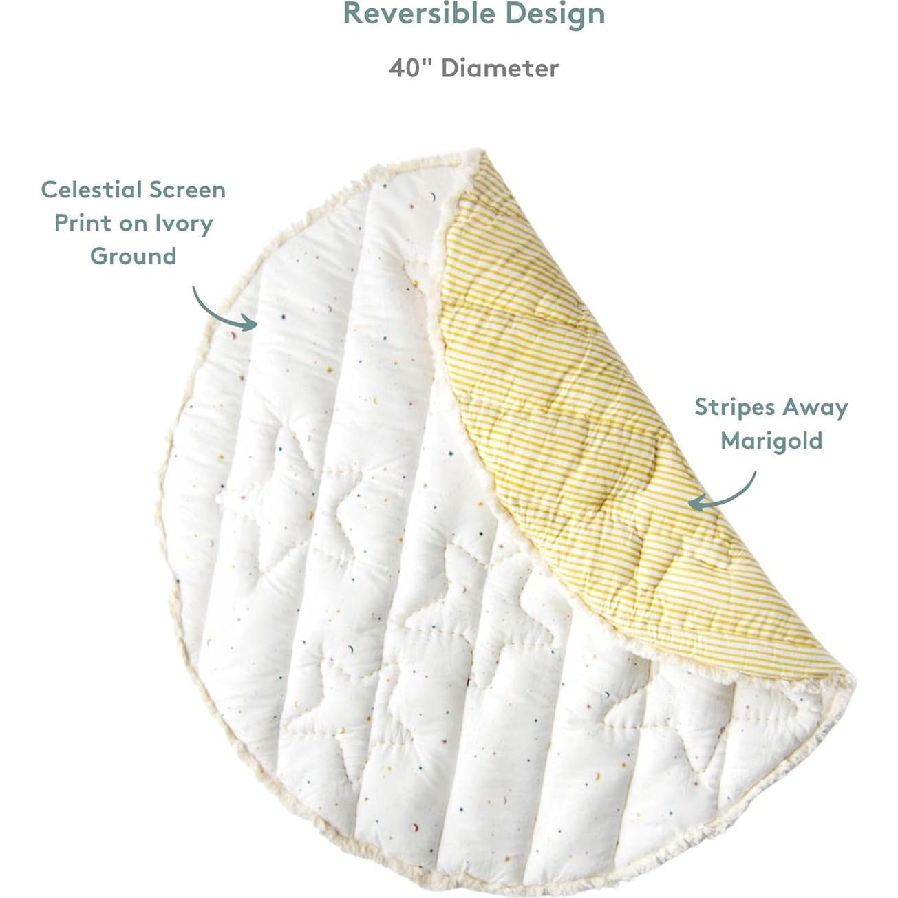 Alfombra de Juego Pehr Baby Celestial 101.6 cm Algodón 100% Acolchado