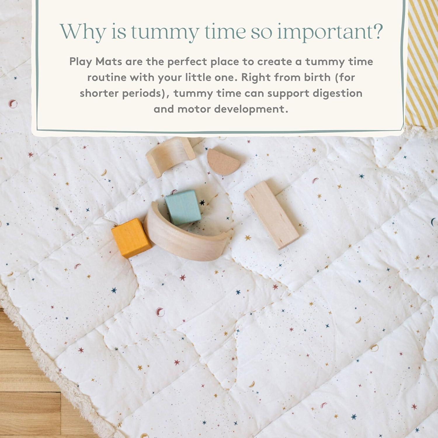 Alfombra de Juego Pehr Baby Celestial 101.6 cm Algodón 100% Acolchado