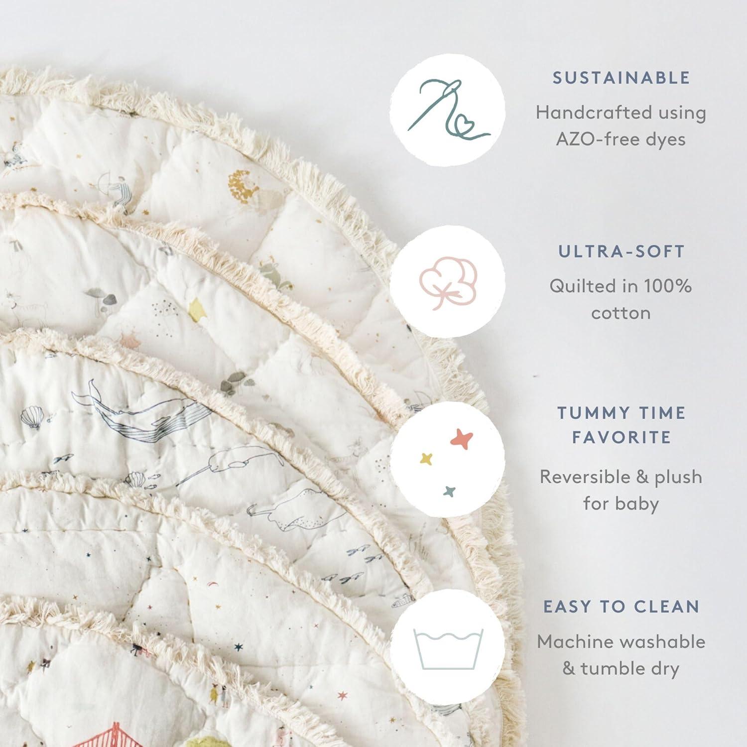 Alfombra de Juego Pehr Baby Celestial 101.6 cm Algodón 100% Acolchado