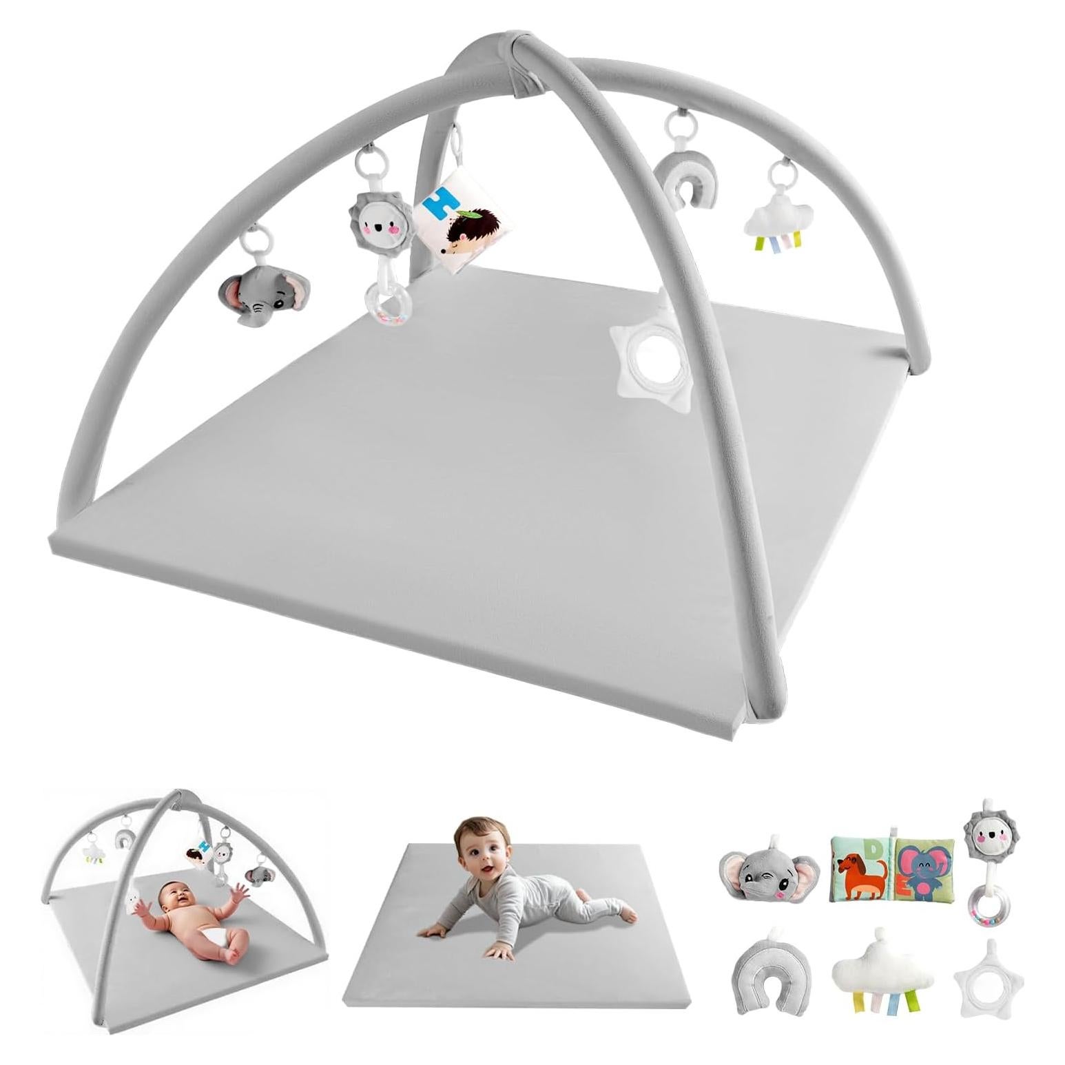 Gimnasio de Juego para Bebés JINAN - Alfombra Suave Antideslizante