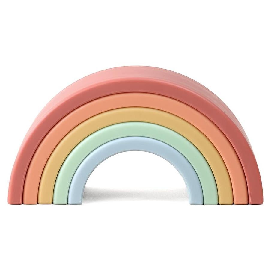 Juguete Apilable Arcoíris Itzy Ritzy - 5 Arcos Flexibles