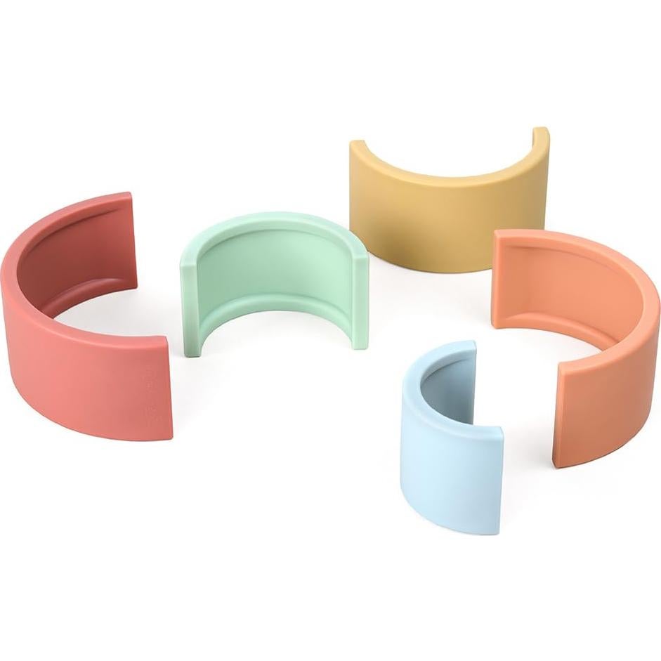 Juguete Apilable Arcoíris Itzy Ritzy - 5 Arcos Flexibles