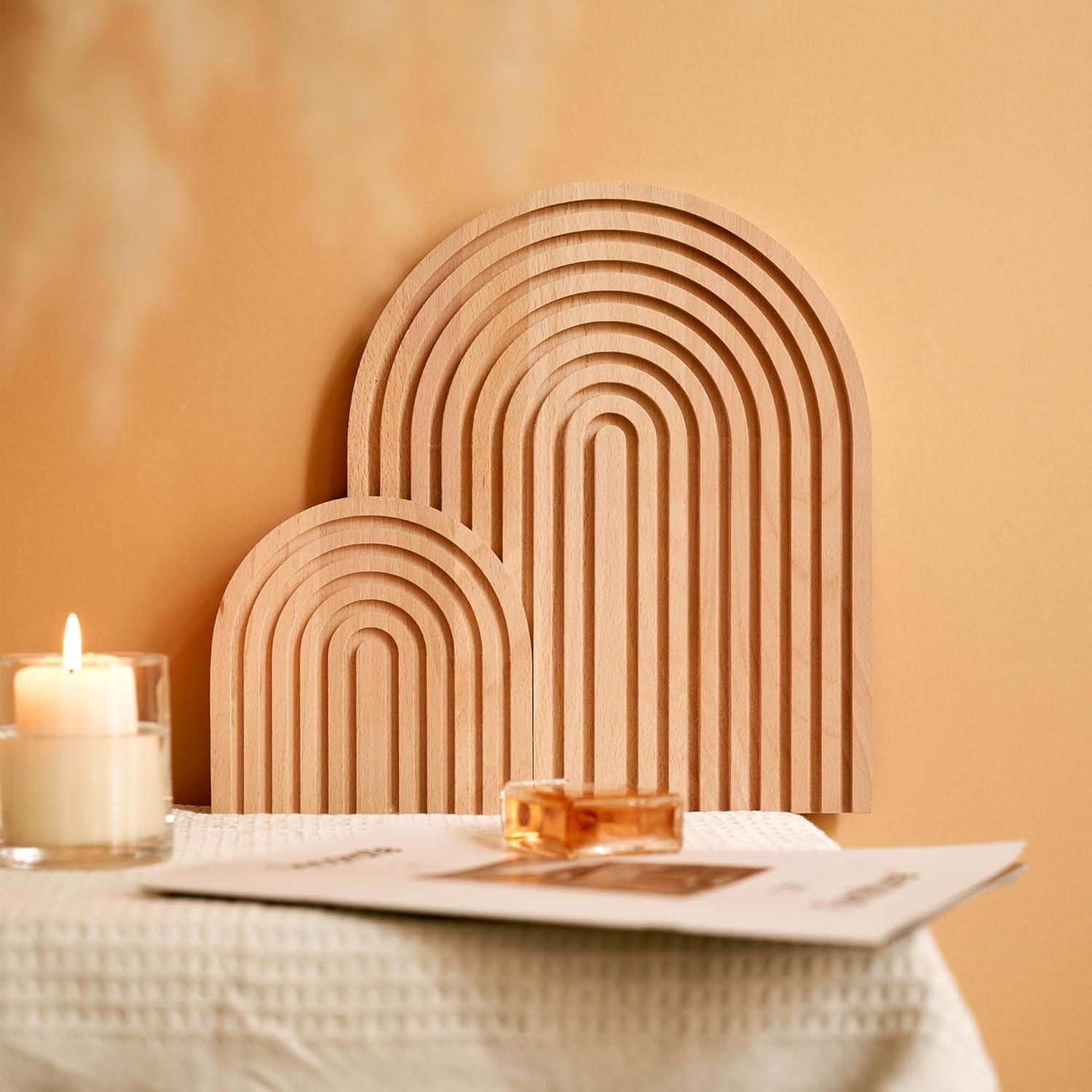 Set de 2 Arcos de Arcoíris de Madera Homtik - Decoración Boho