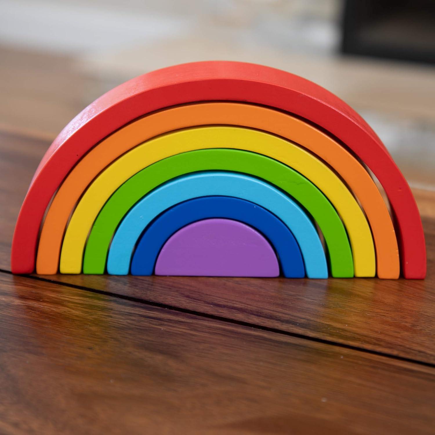 Apilador Arcoíris Fat Brain Toys - Juguete Educativo 7 Arcos