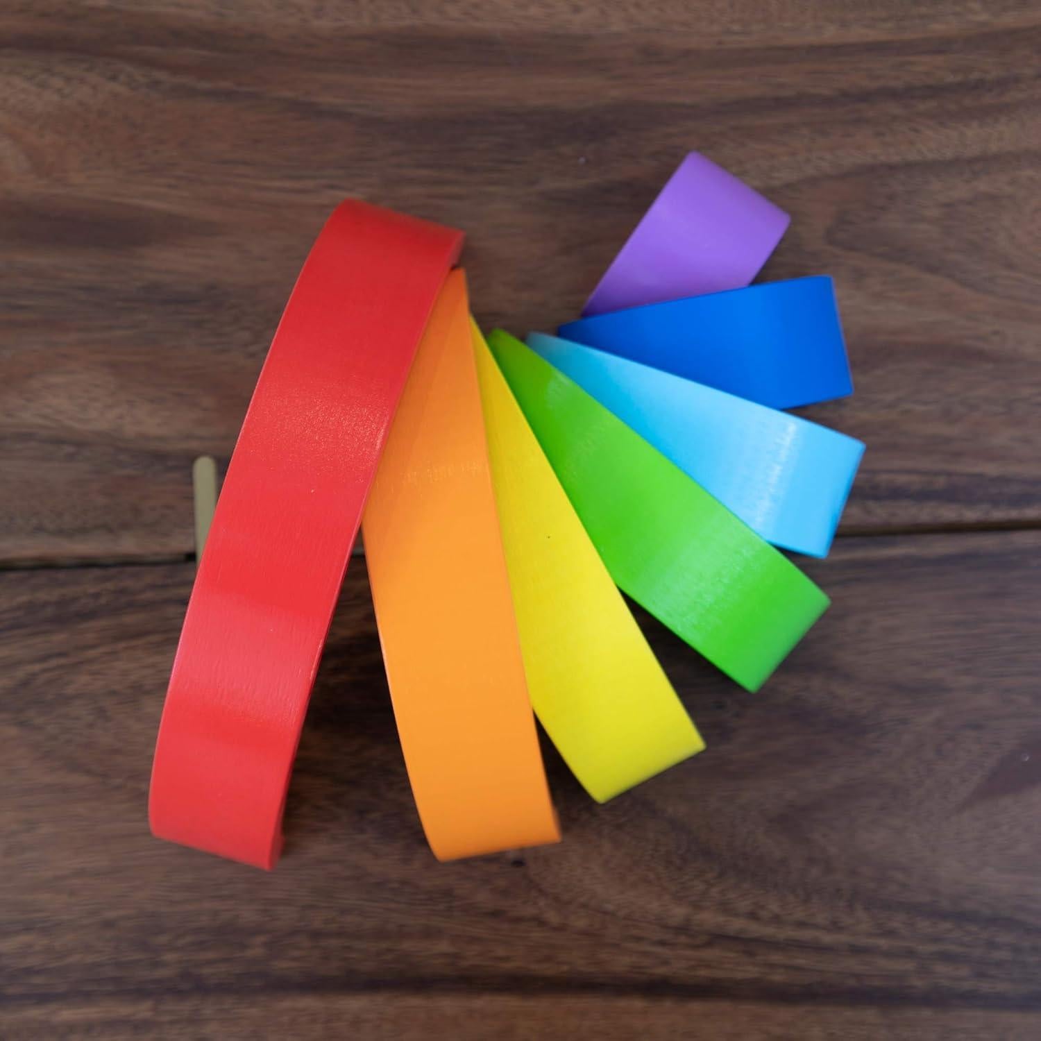 Apilador Arcoíris Fat Brain Toys - Juguete Educativo 7 Arcos