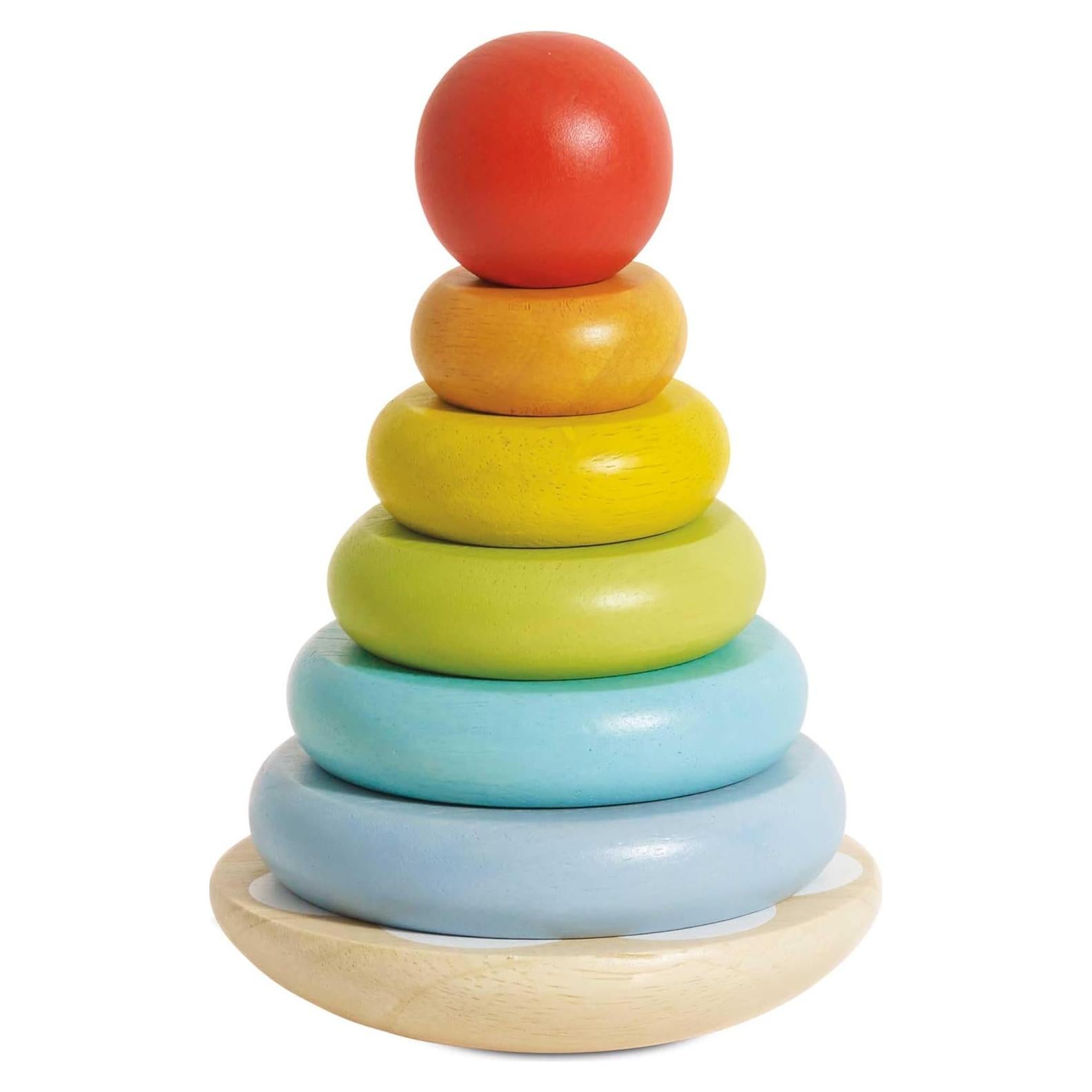 Apilador Arcoíris de Madera Le Toy Van - 7 Piezas 18+ Meses