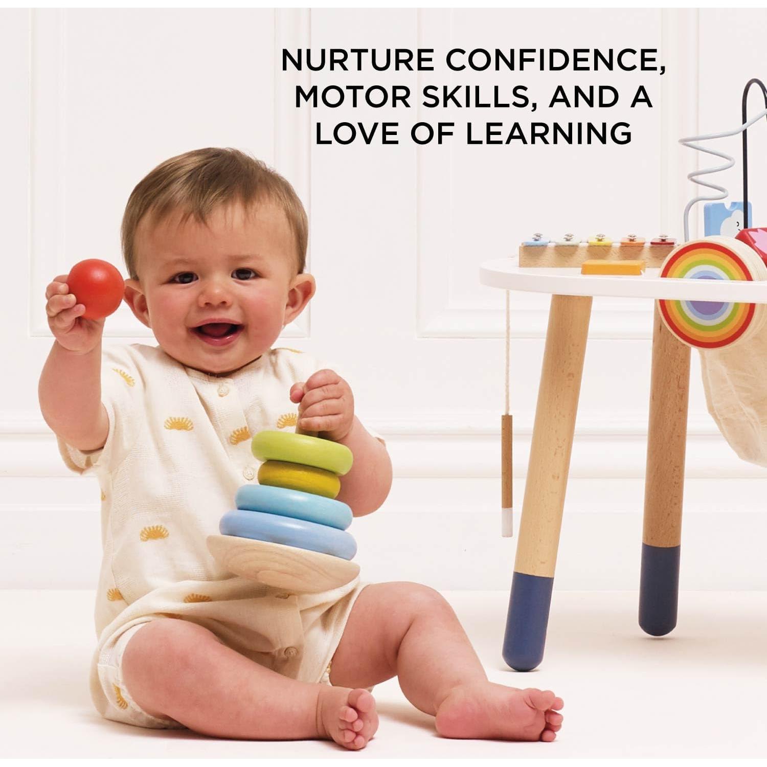 Apilador Arcoíris de Madera Le Toy Van - 7 Piezas 18+ Meses