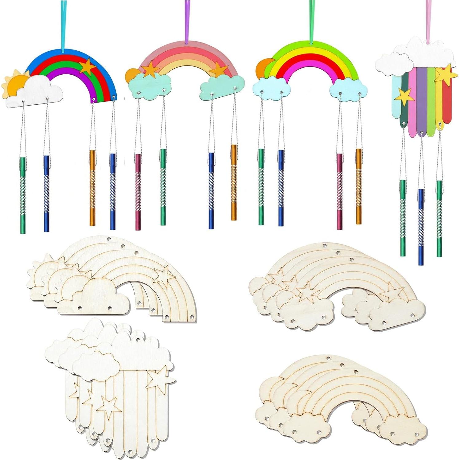 Recortes de Madera Arcoíris UR URLIFEHALL 40 Piezas 63-107mm