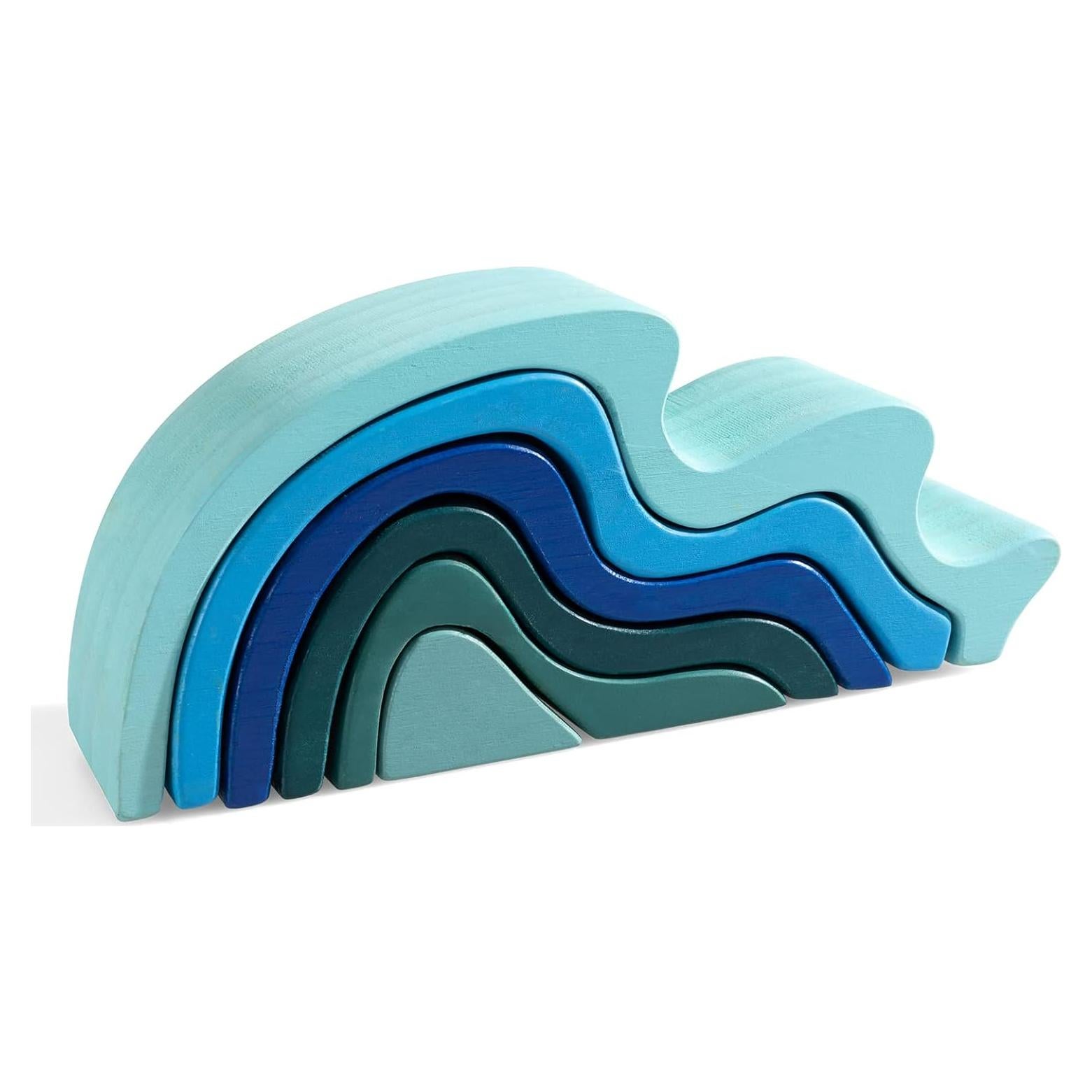 Juguete Apilador Arcoíris de Madera MerryHeart - Educativo 3+