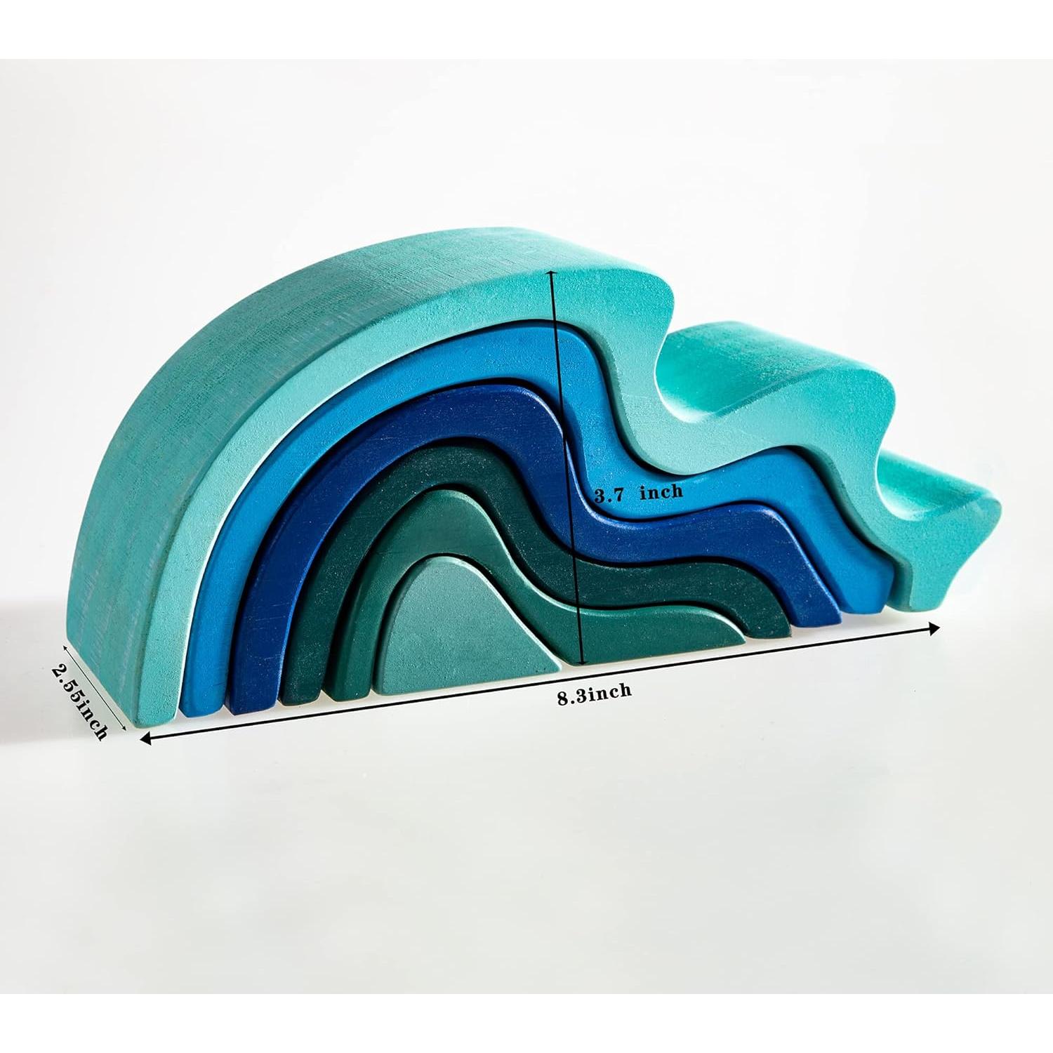 Juguete Apilador Arcoíris de Madera MerryHeart - Educativo 3+