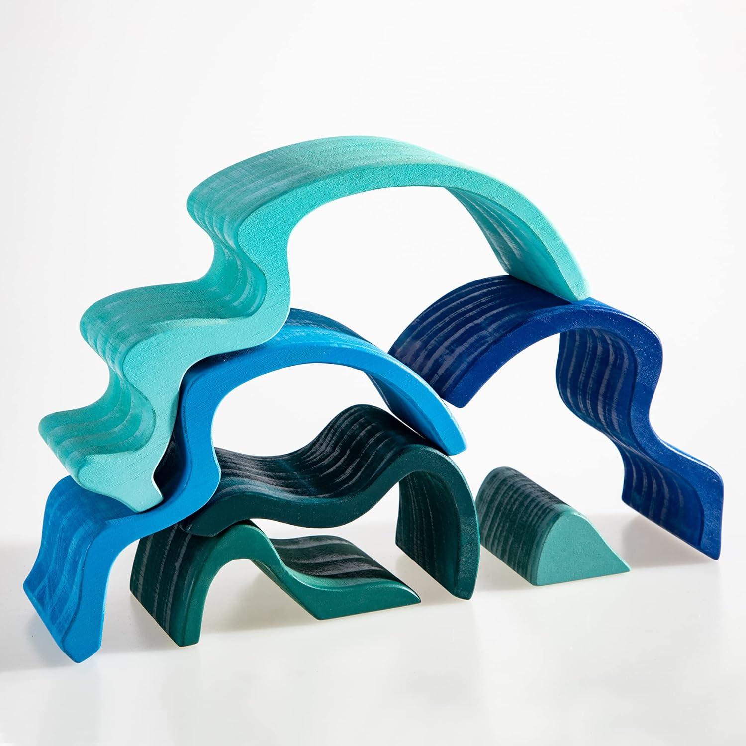 Juguete Apilador Arcoíris de Madera MerryHeart - Educativo 3+