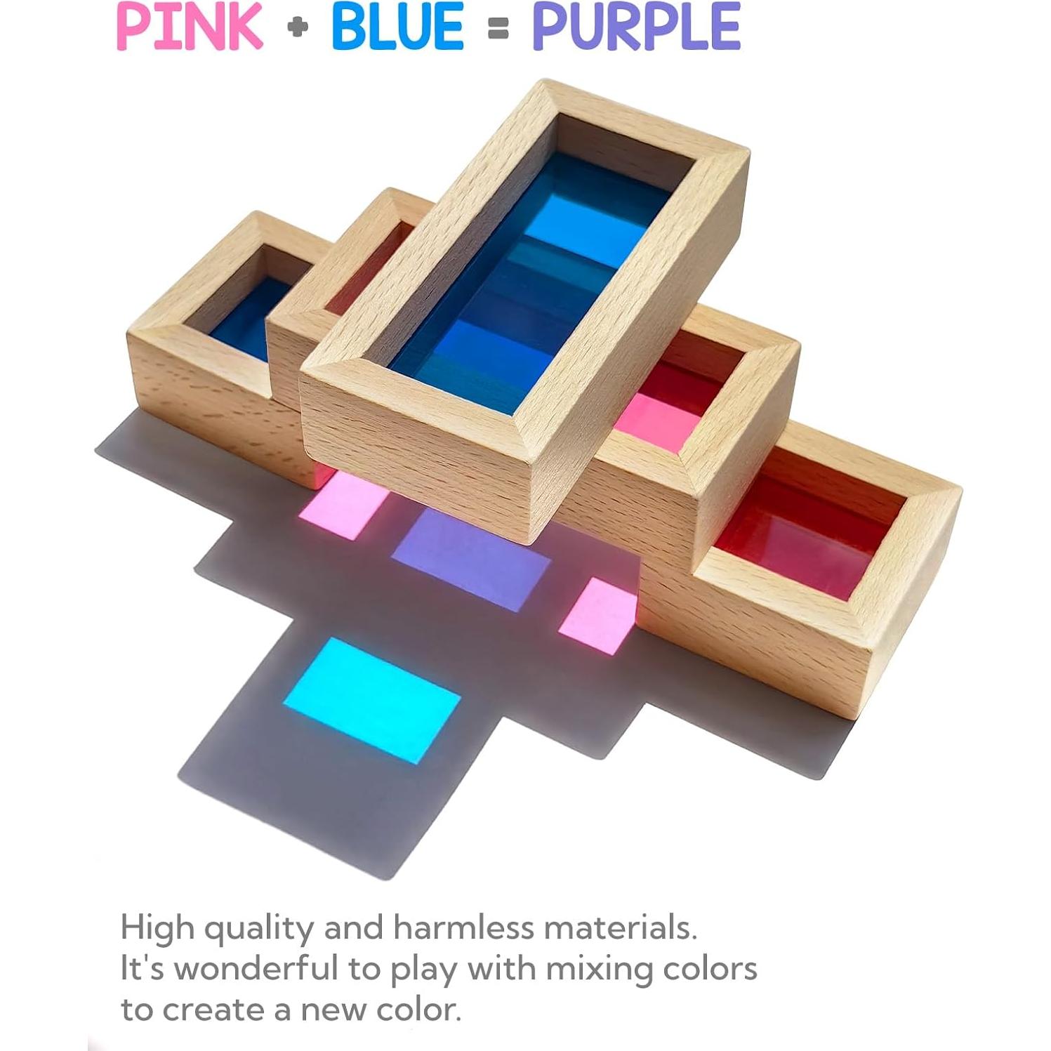 Bloques de Construcción de Madera Jolkid - Set Montessori 24 Piezas