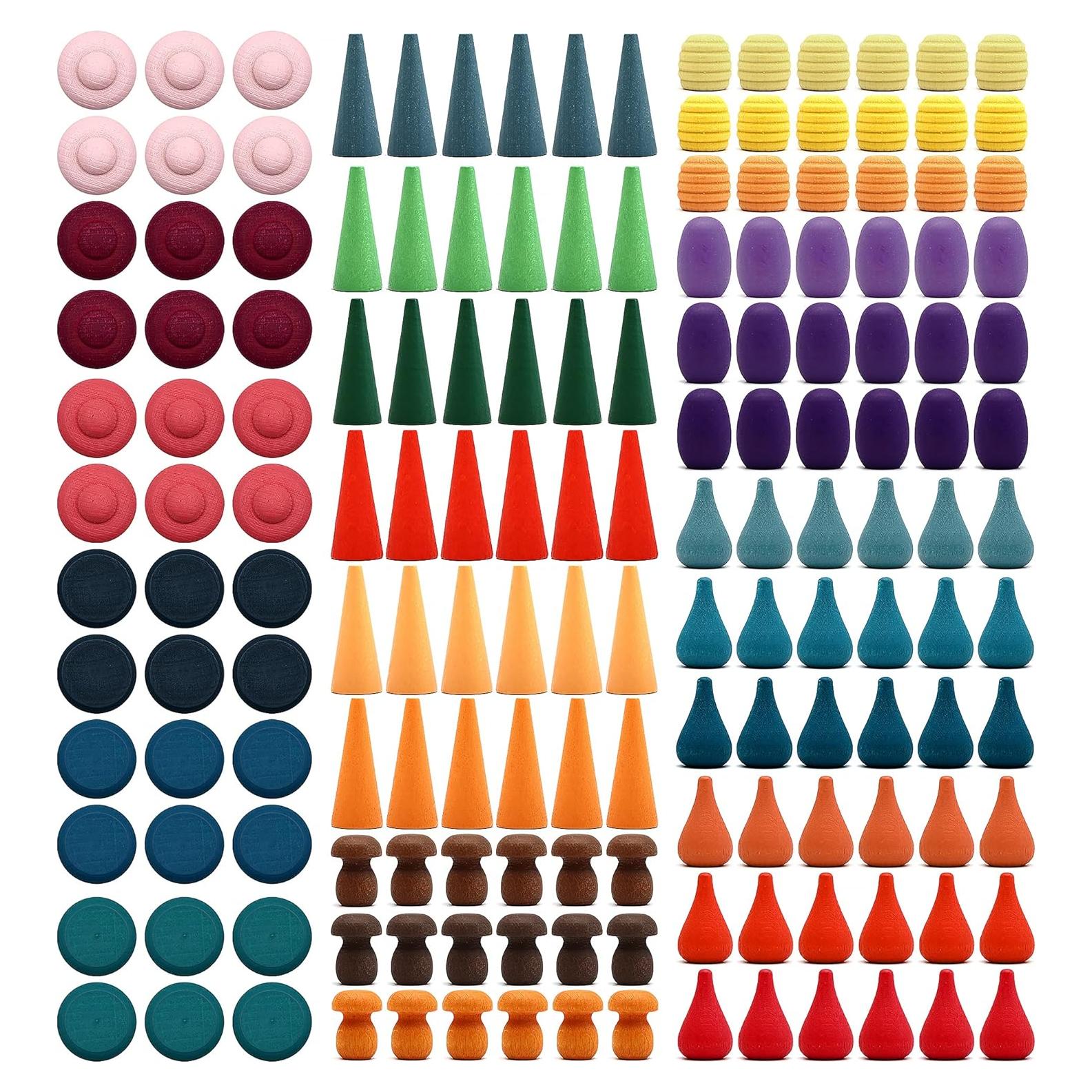 Conjunto de Juguetes Sensoriales de Madera Candywood 162 Pcs