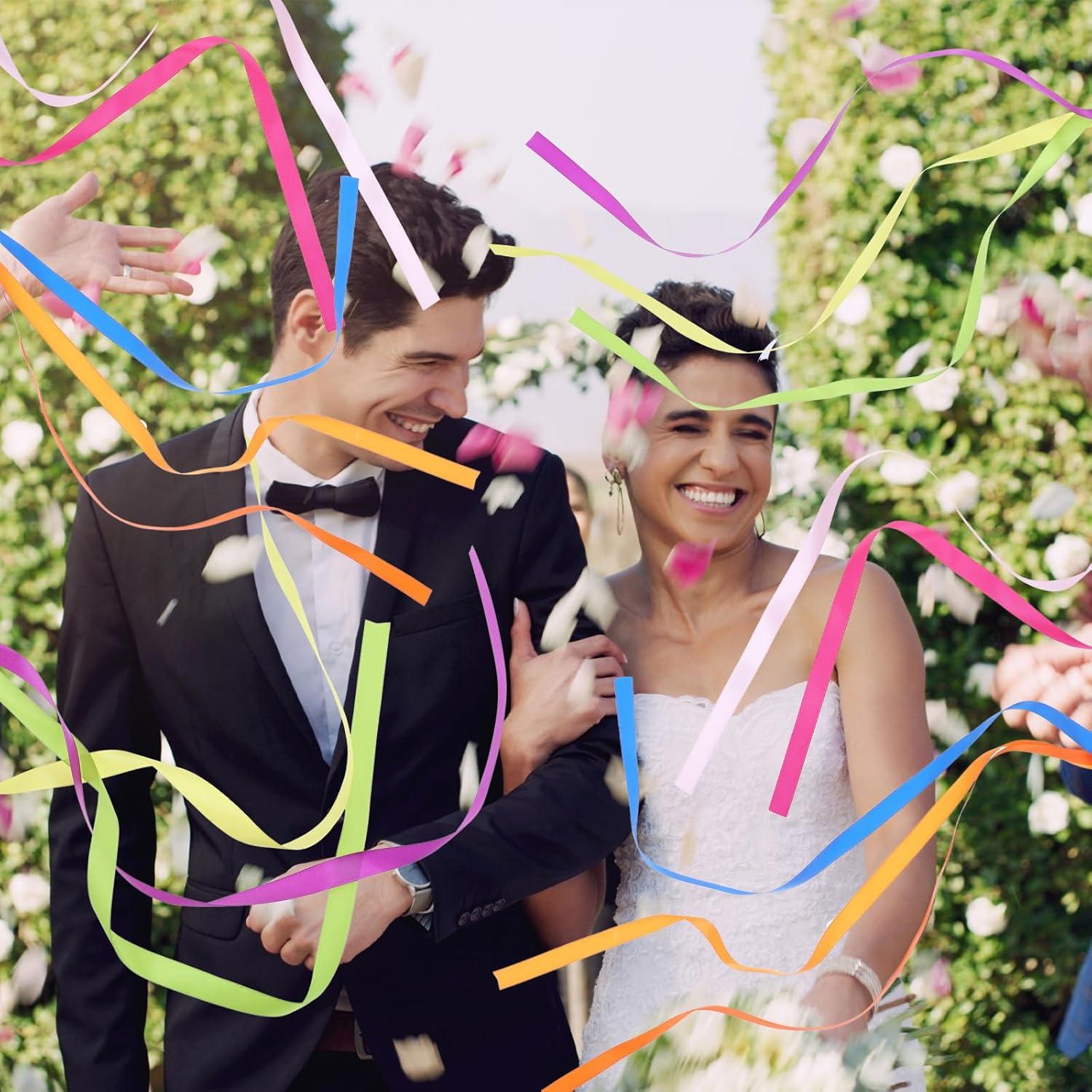 40 Varitas de Cinta Arcoíris con Campanas ADLABLD 30cm