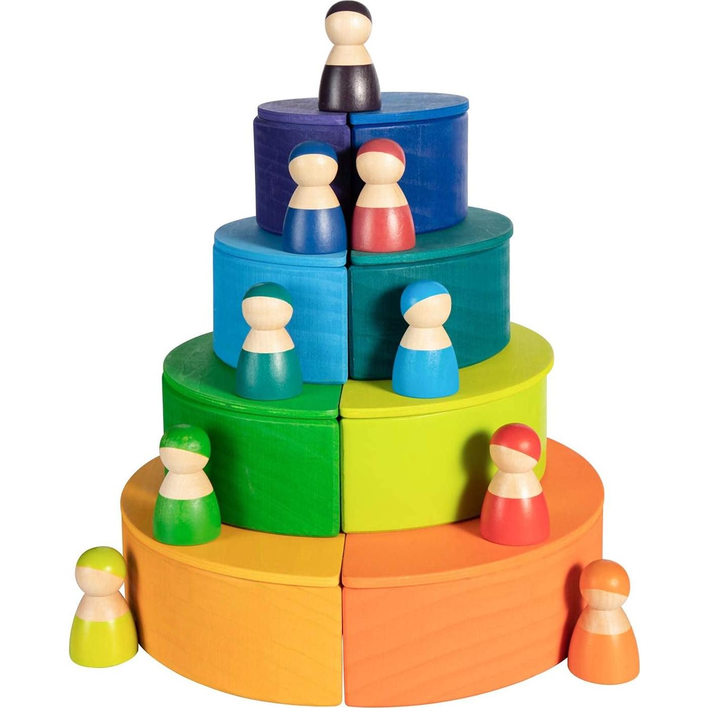 Muñecos de Clavo Arcoíris MerryHeart - 12 PCS Juguetes Educativos