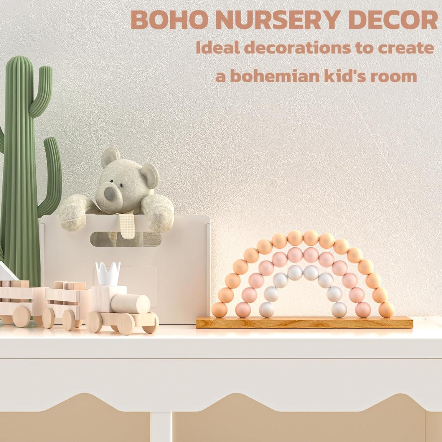 Estante de Madera Arcoíris KINMAD para Guardería Infantil